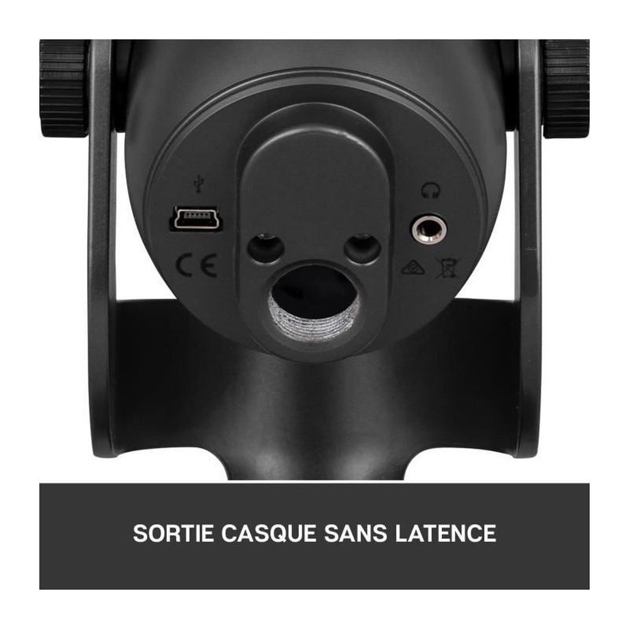 Voir la diapositive 5 : Logitech Microphone USB - Blue Yeti - Pour Enregistrement, Streaming, Gaming, Podcast sur PC ou Mac - Noir