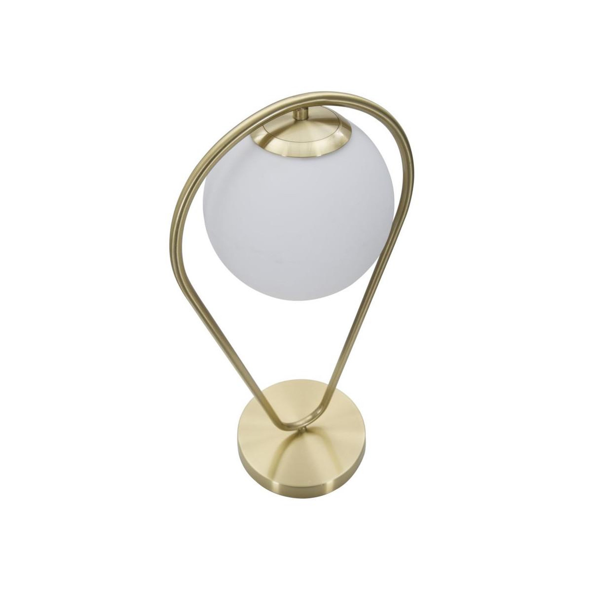 Voir la diapositive 5 : Paris Prix Lampe à poser sphère  glamy drop  50cm blanc & or