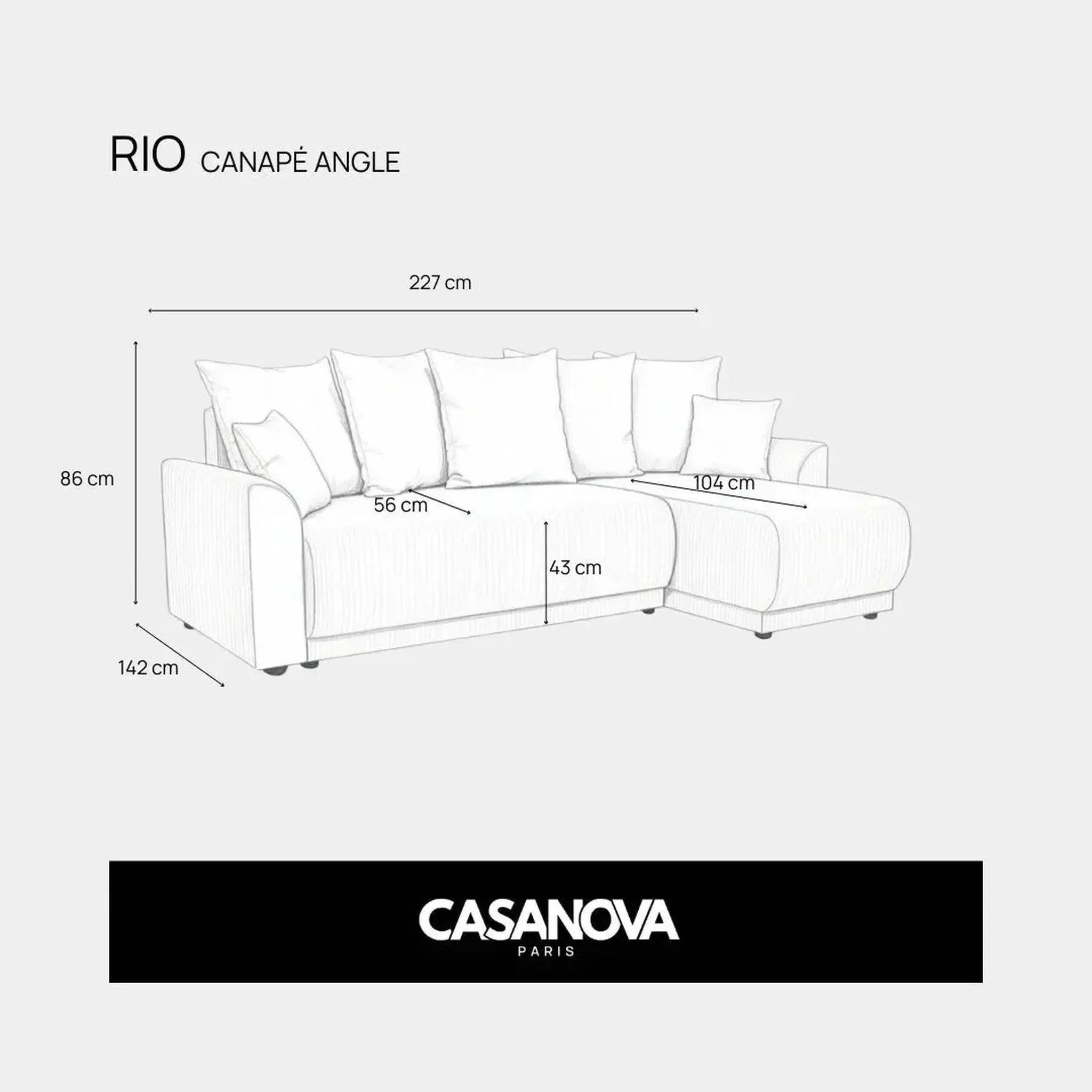 Voir la diapositive 4 : CASANOVA PARIS Rio - canapé d'angle
