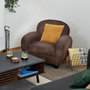 Voir la diapositive 4 : ATMOSPHERA Fauteuil Club Stanis - Marron
