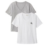 CALVIN KLEIN JEANS T-Shirt Gris/Blanc Femme Calvin Klein Jeans LV047C906G. Coloris disponibles : Blanc