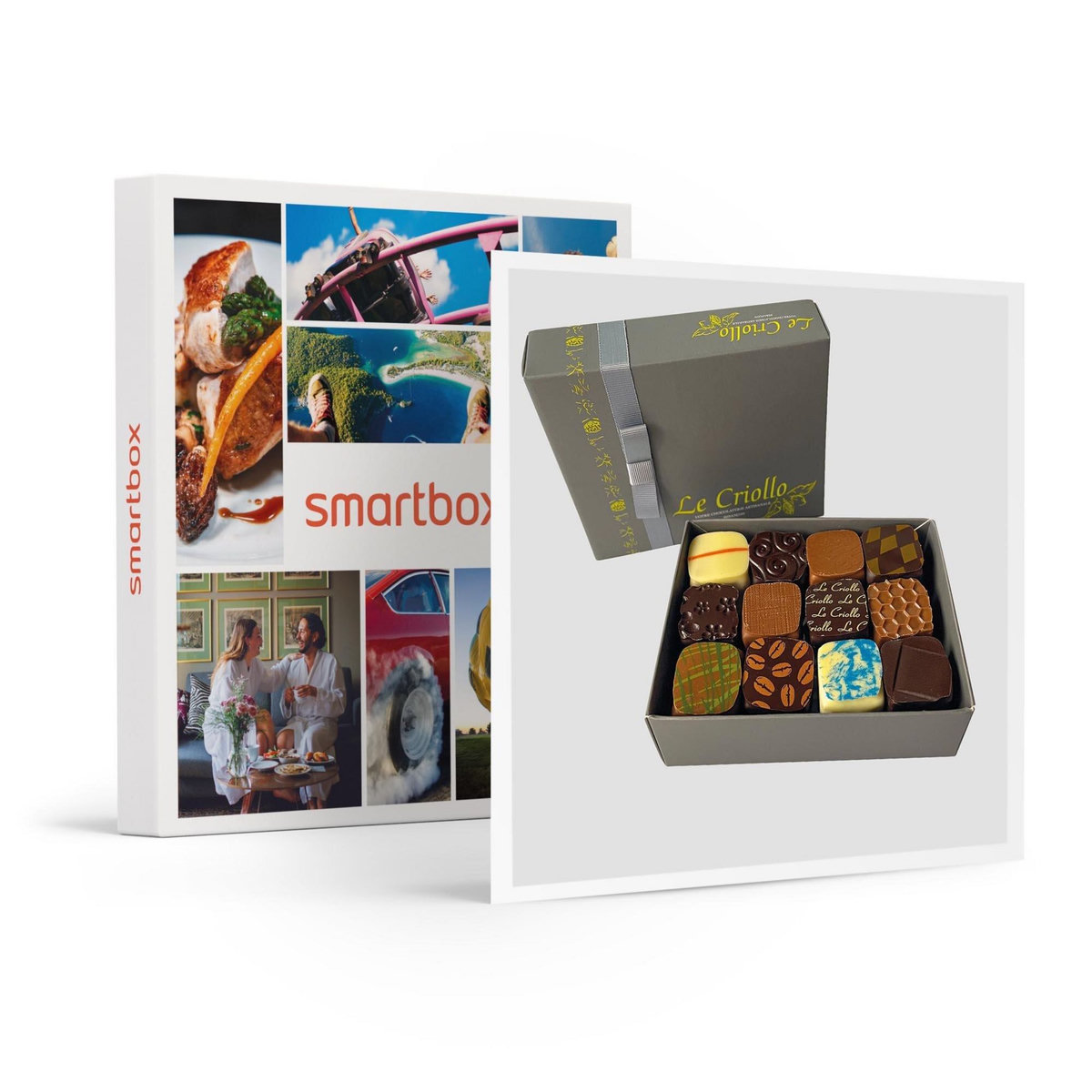 Smartbox Ballotin de 24 chocolats artisanaux à déguster à la maison - Coffret Cadeau Gastronomie