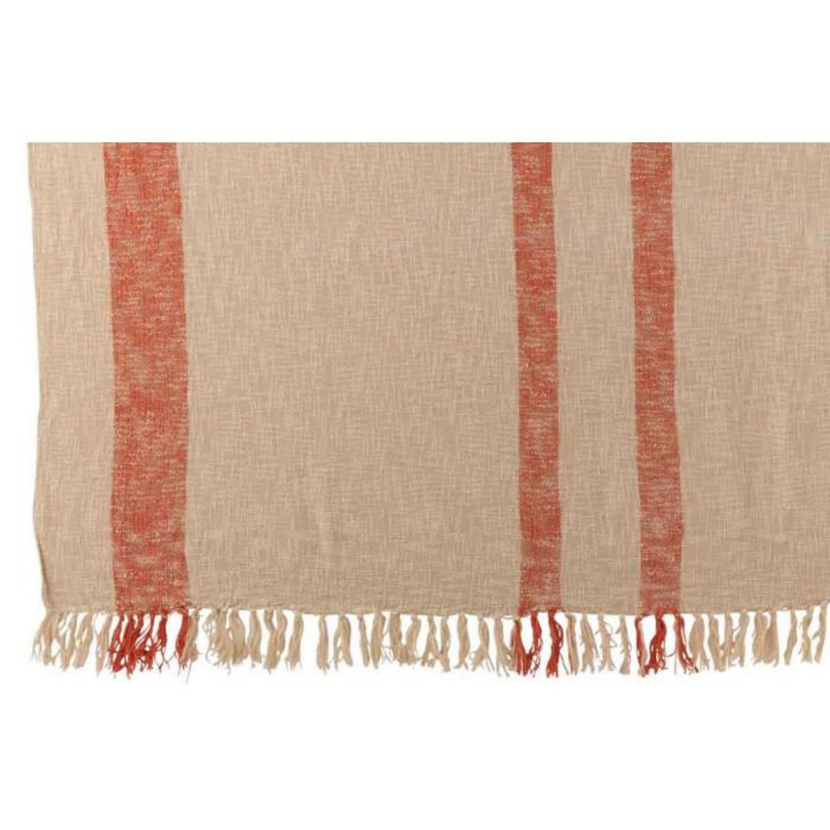 Paris Prix Plaid Déco  Emma  140x180cm Beige & Orange