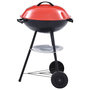 Voir la diapositive 2 : VIDAXL Barbecue portable XXL au charbon avec roues 44 cm