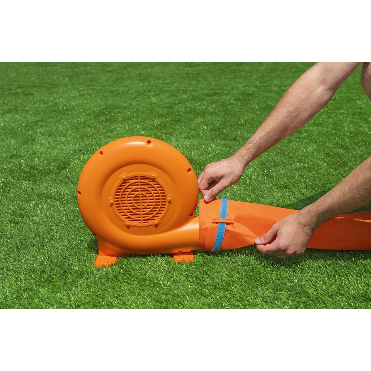 BESTWAY Trampoline gonflable à air constant leap & play, 289 x 213 x 173 cm - 53427