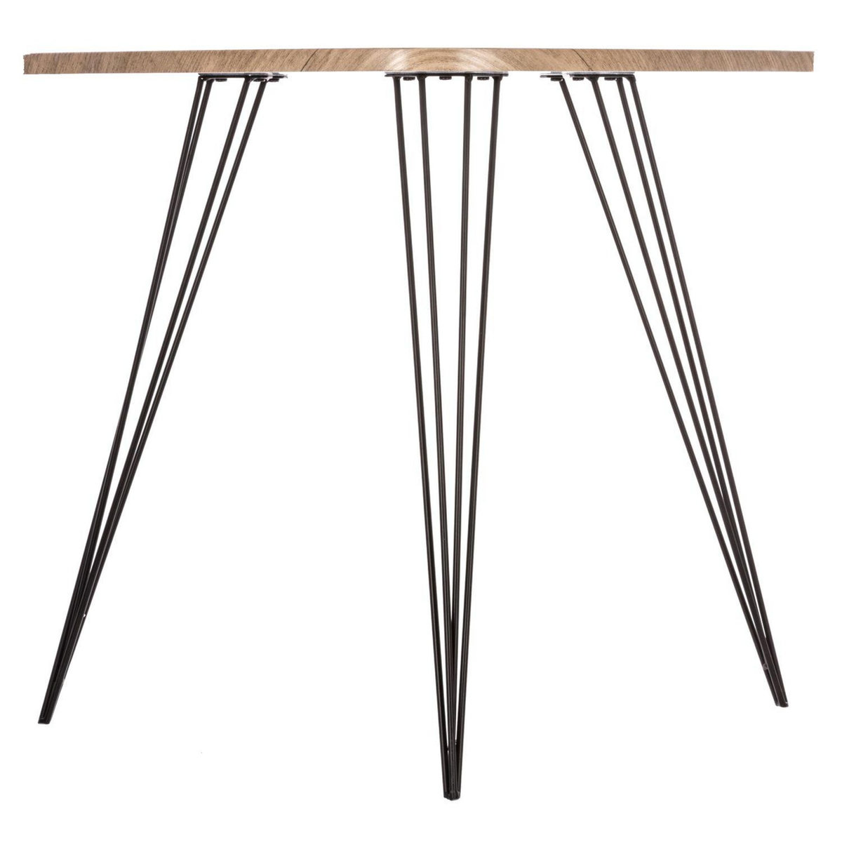 ATMOSPHERA Table d'appoint design Neile - L. 69 x H. 60 cm - Noir