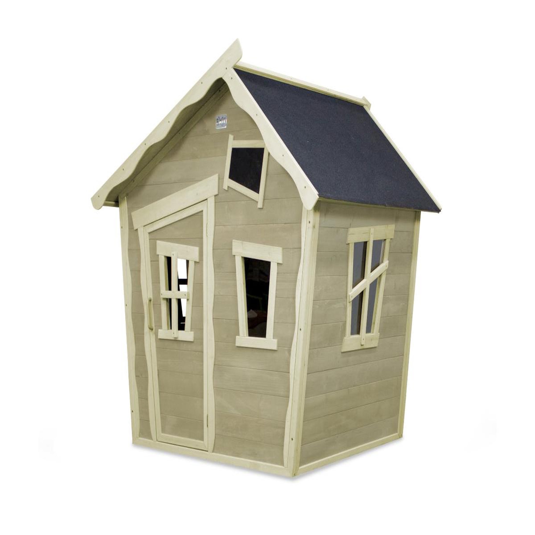 Voir la diapositive 1 : EXIT TOYS Maisonnette en bois pour enfants Crooky 100 - Exit Toys