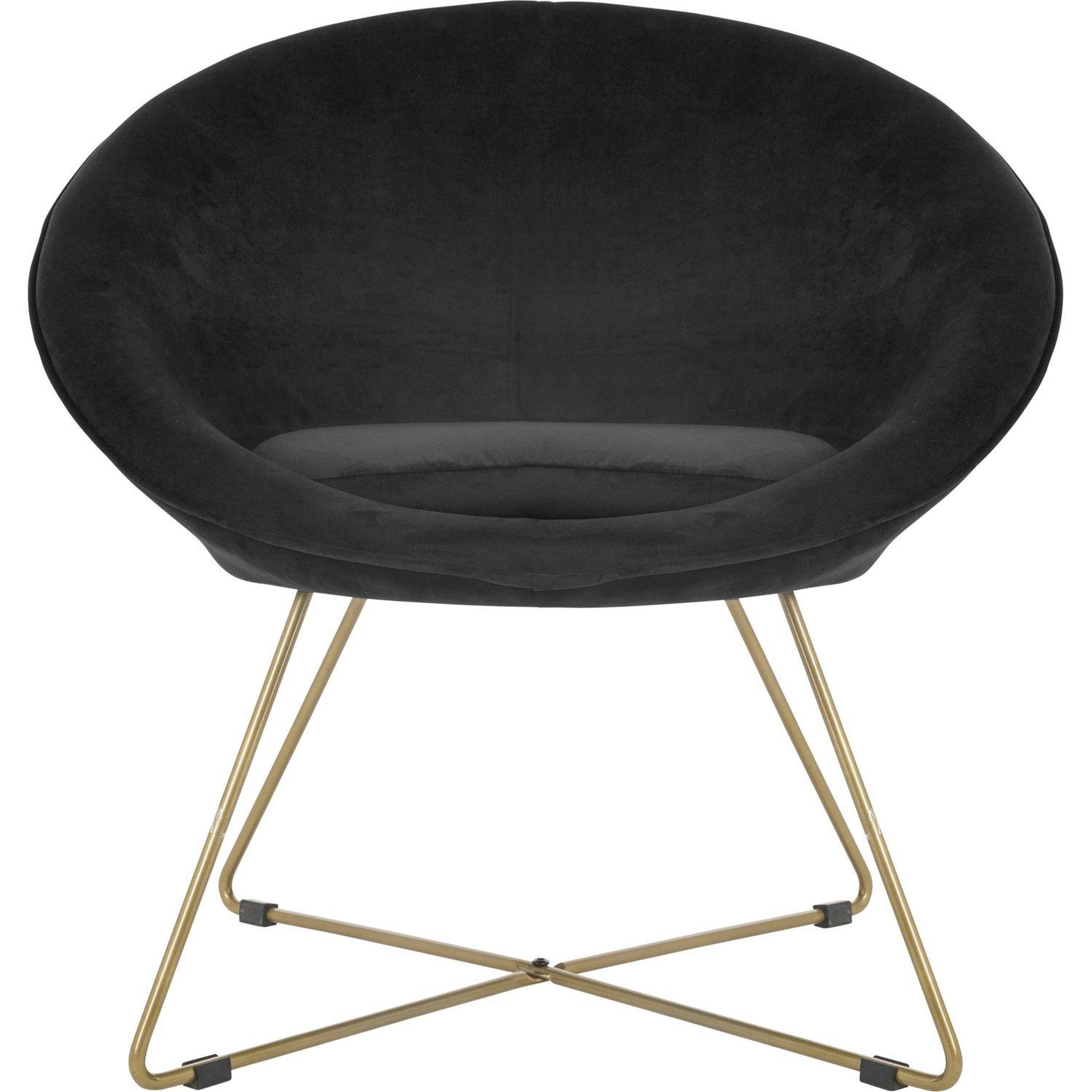 Voir la diapositive 2 : ATMOSPHERA Fauteuil de salon en velours Evan
