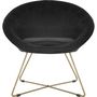 Voir la diapositive 2 : ATMOSPHERA Fauteuil de salon en velours Evan