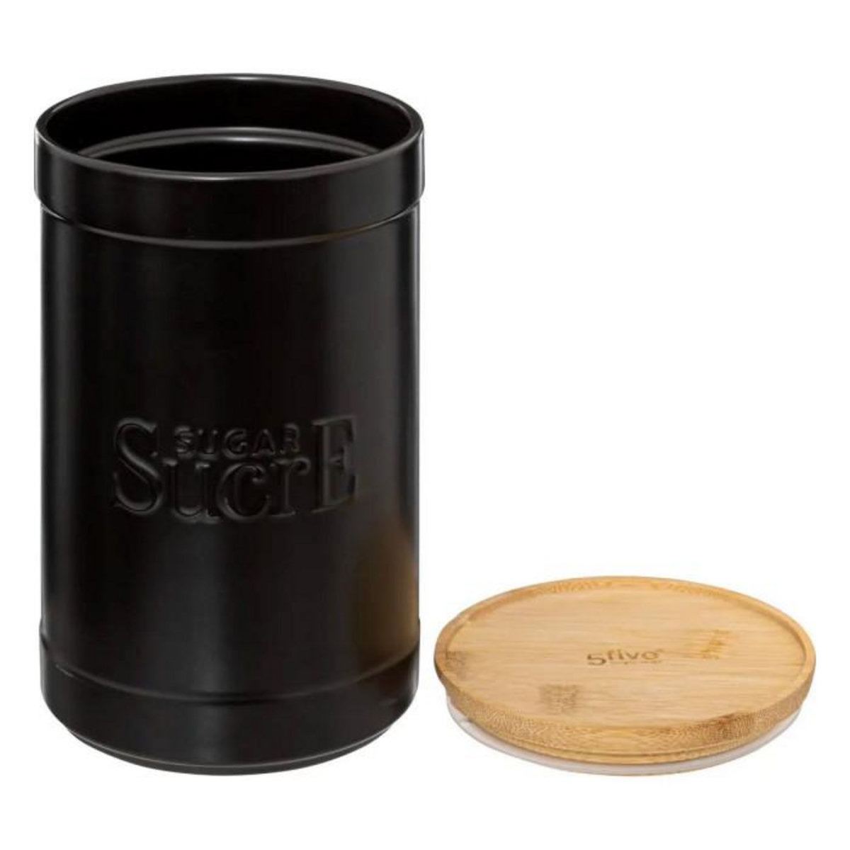 FIVE Boîte à Sucre Ronde  Natureo  19cm Noir