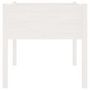 Voir la diapositive 5 : VIDAXL Jardinieres 2 pcs Blanc 70x70x70 cm Bois de pin massif