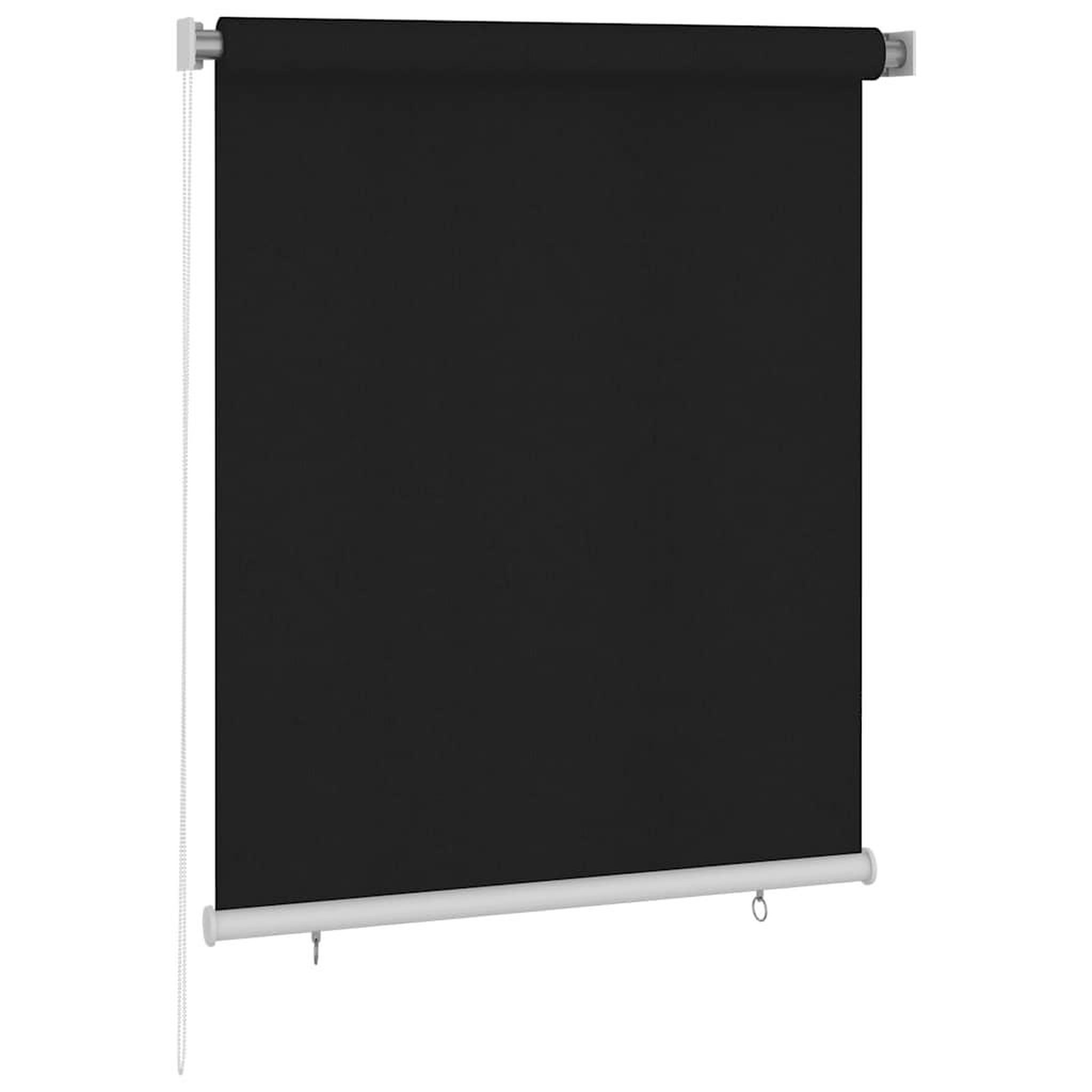 VIDAXL Store roulant d'exterieur 125 (l) x 140 (h) cm noir