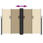 Voir la diapositive 5 : VIDAXL Auvent lateral retractable beige 160x600 cm