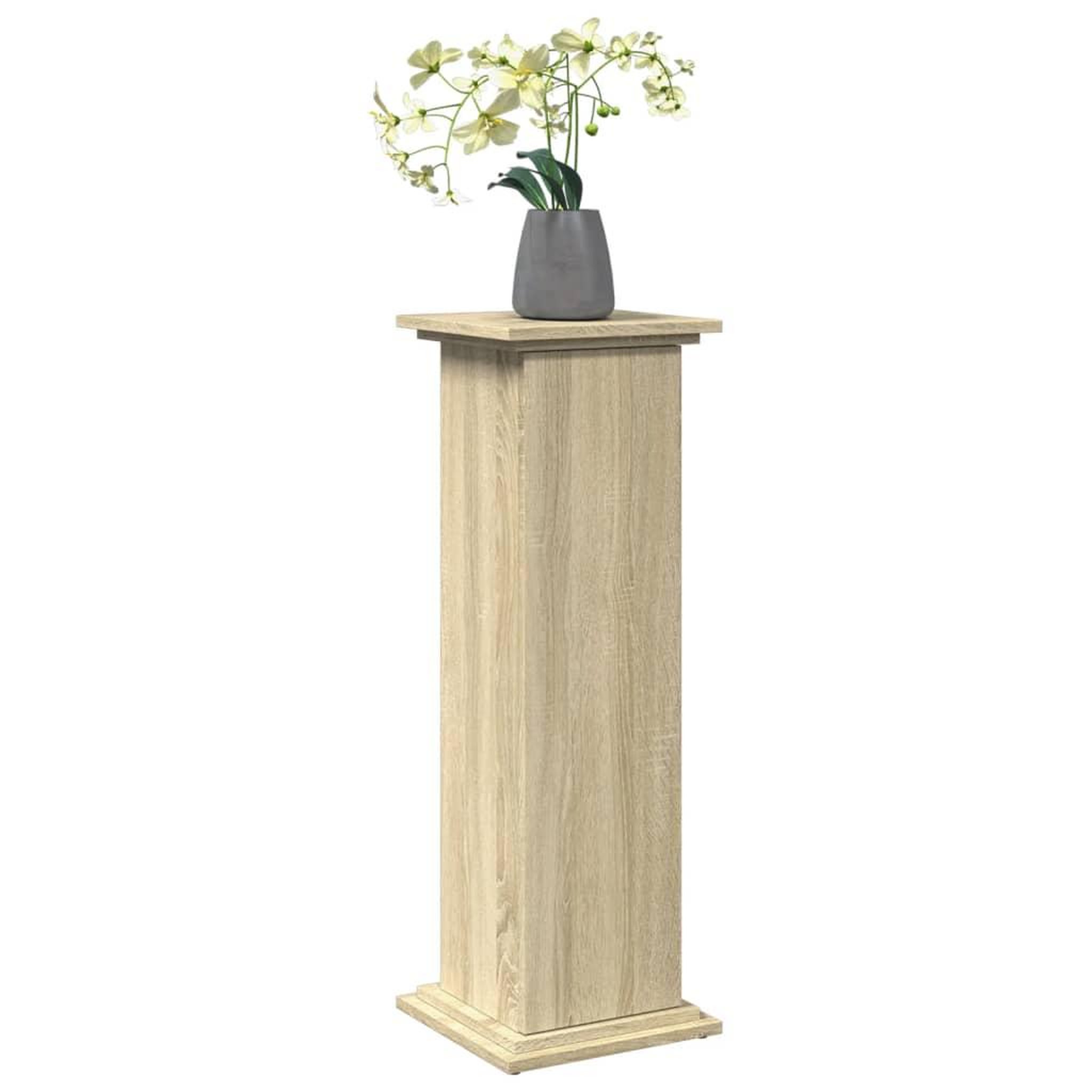 Voir la diapositive 3 : VIDAXL Piedestal avec rangement chene sonoma bois d'ingenierie