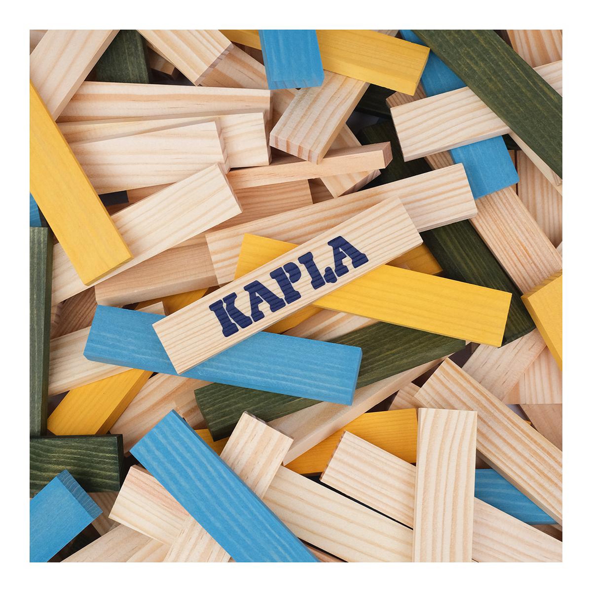 Voir la diapositive 2 : Kapla Baril 120 - Nature, Bleu Clair, Jaune, Vert