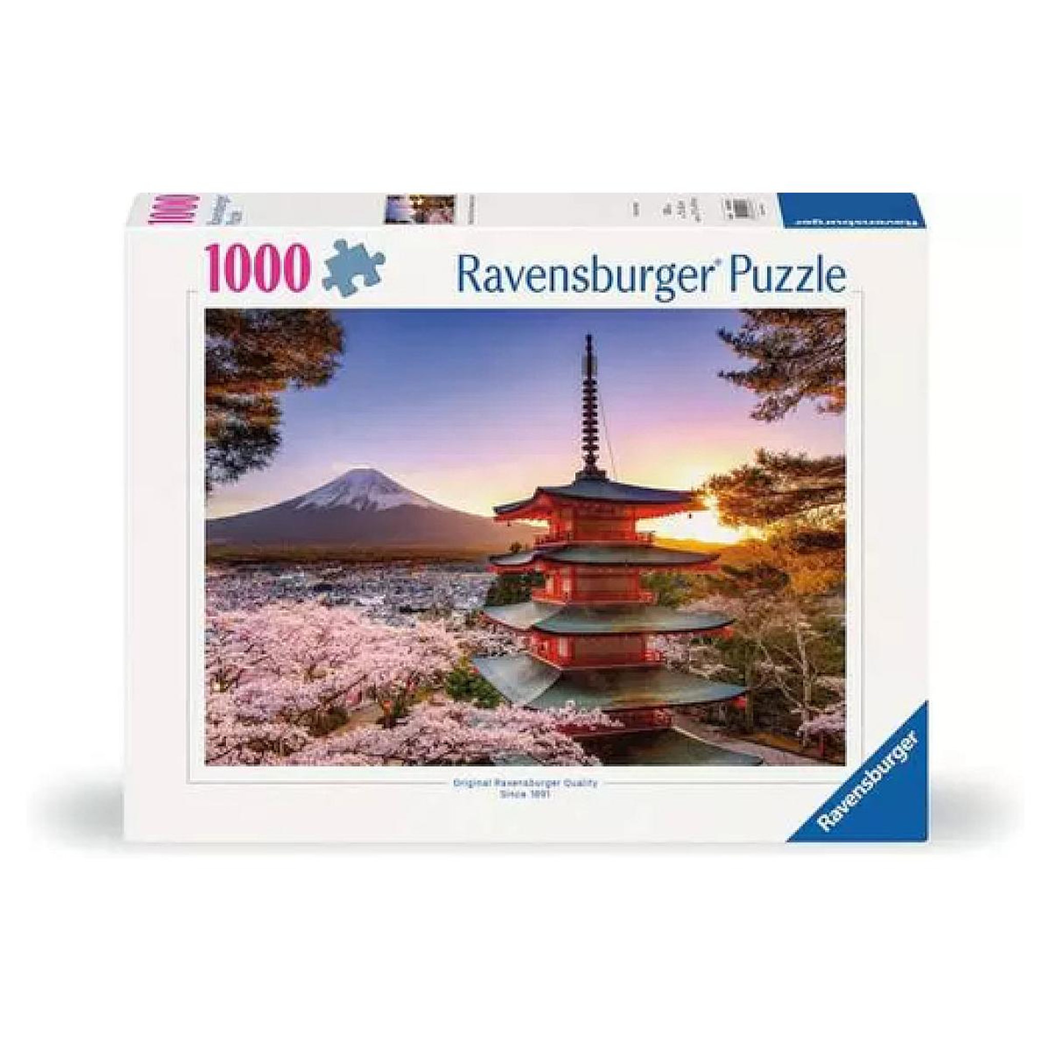 RAVENSBURGER Puzzle 1000 p - Cerisiers en fleurs du Mont Fuji