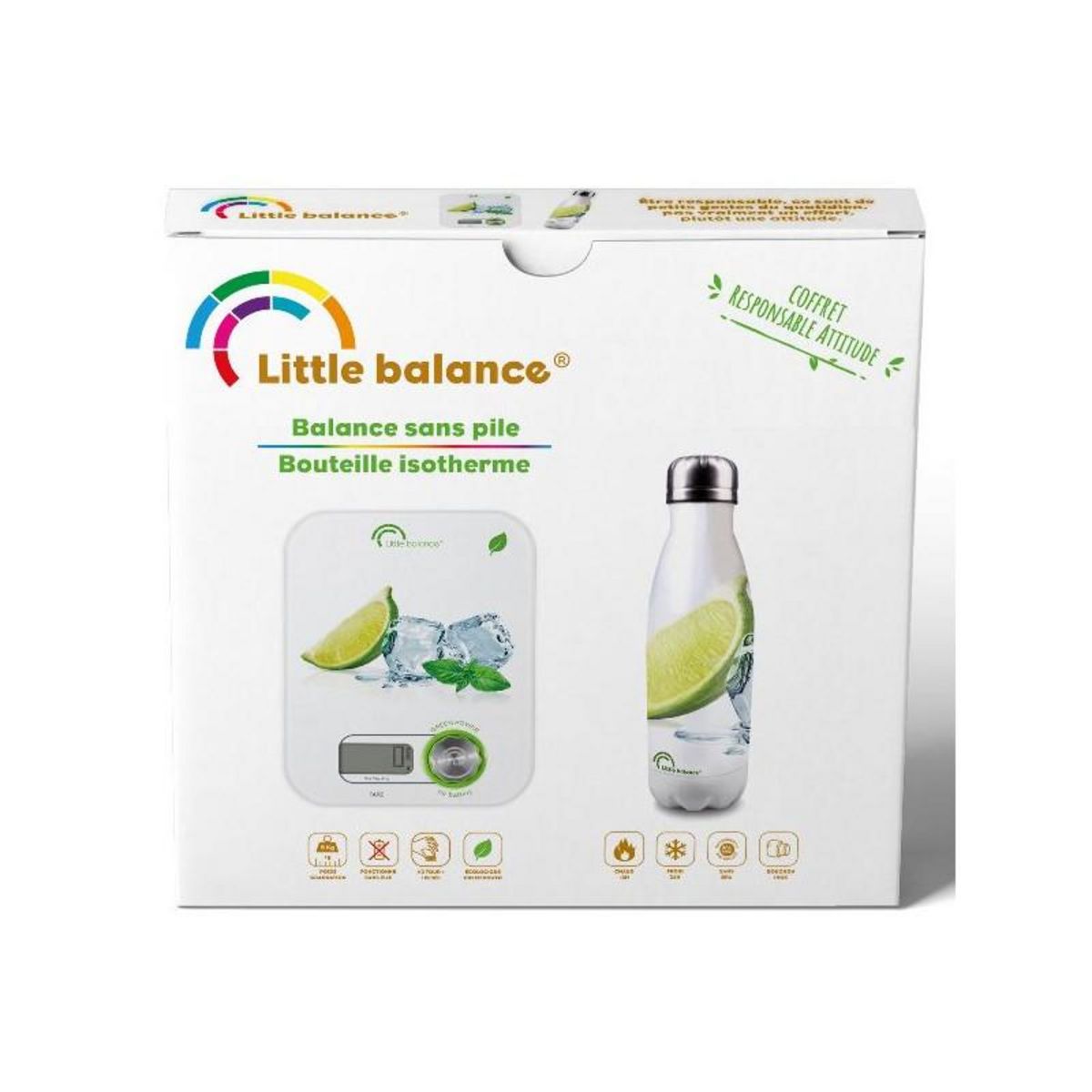 LITTLE BALANCE Balance de cuisine électronique 5kg/1g + bouteille isotherme - 8530-littlebalance