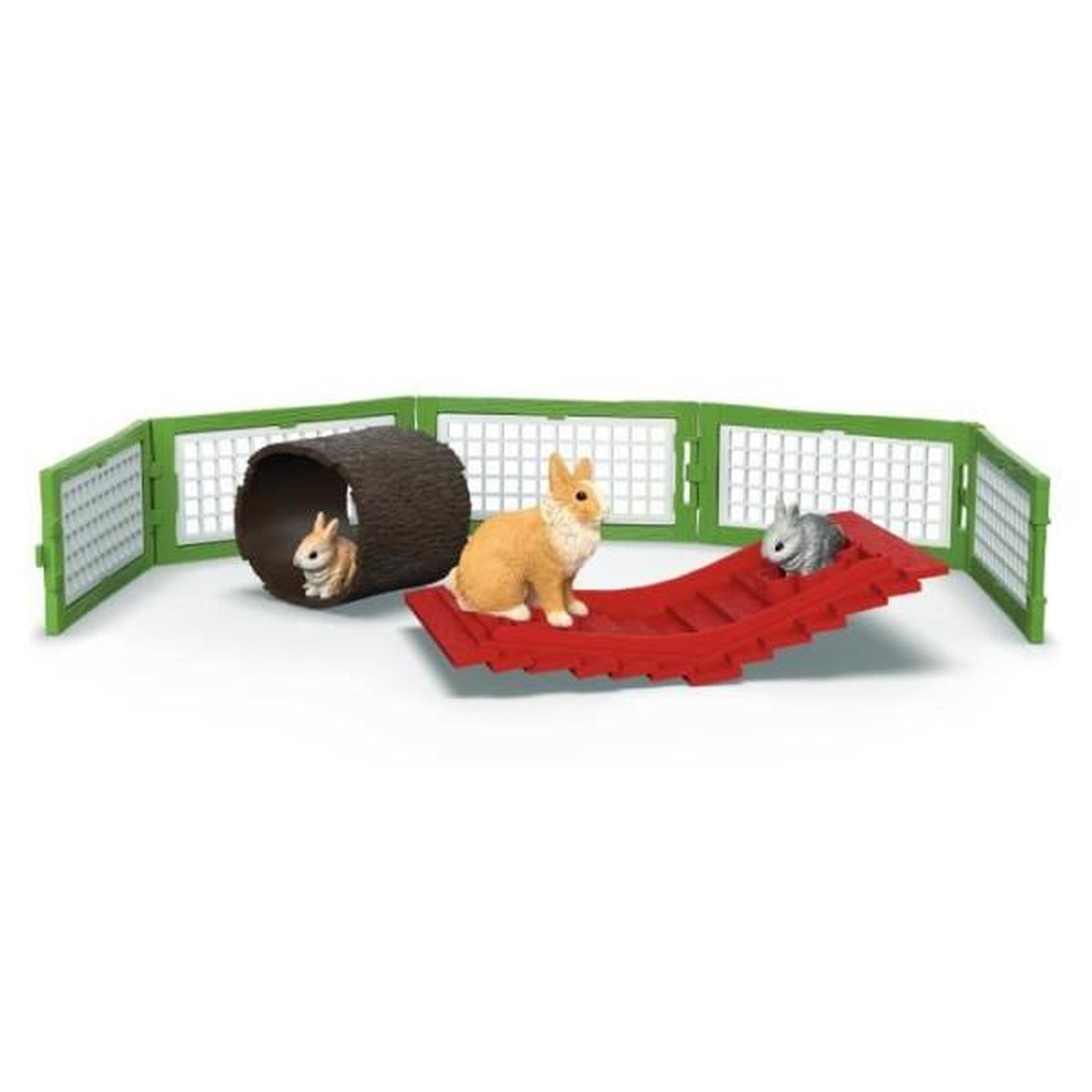 Voir la diapositive 3 : Schleich Coffret Clapier a Lapins, SCHLEICH 42728 Farm World, Des 4 ans