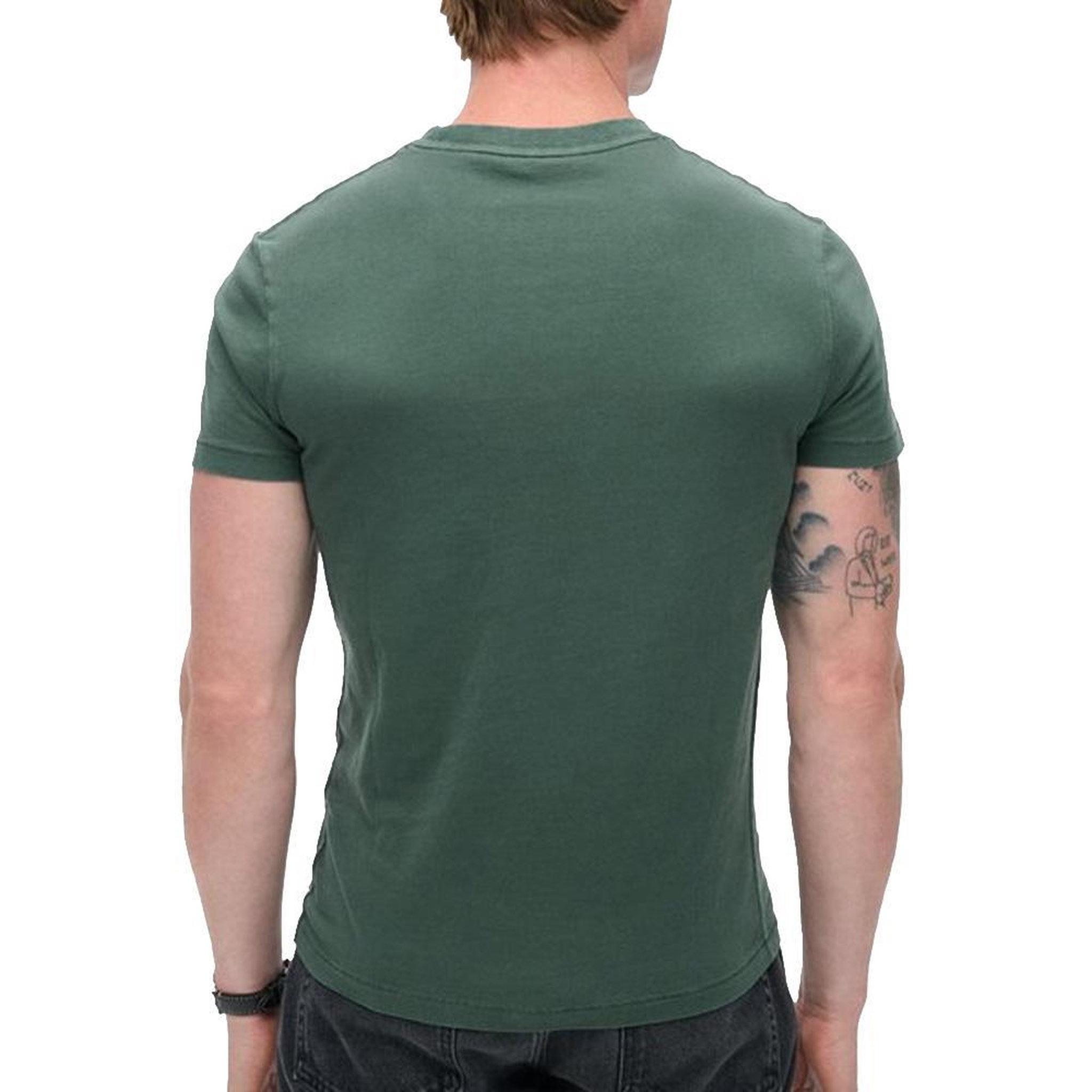 Voir la diapositive 2 : SUPERDRY T-Shirt Vert Foncé Homme Superdry Essential