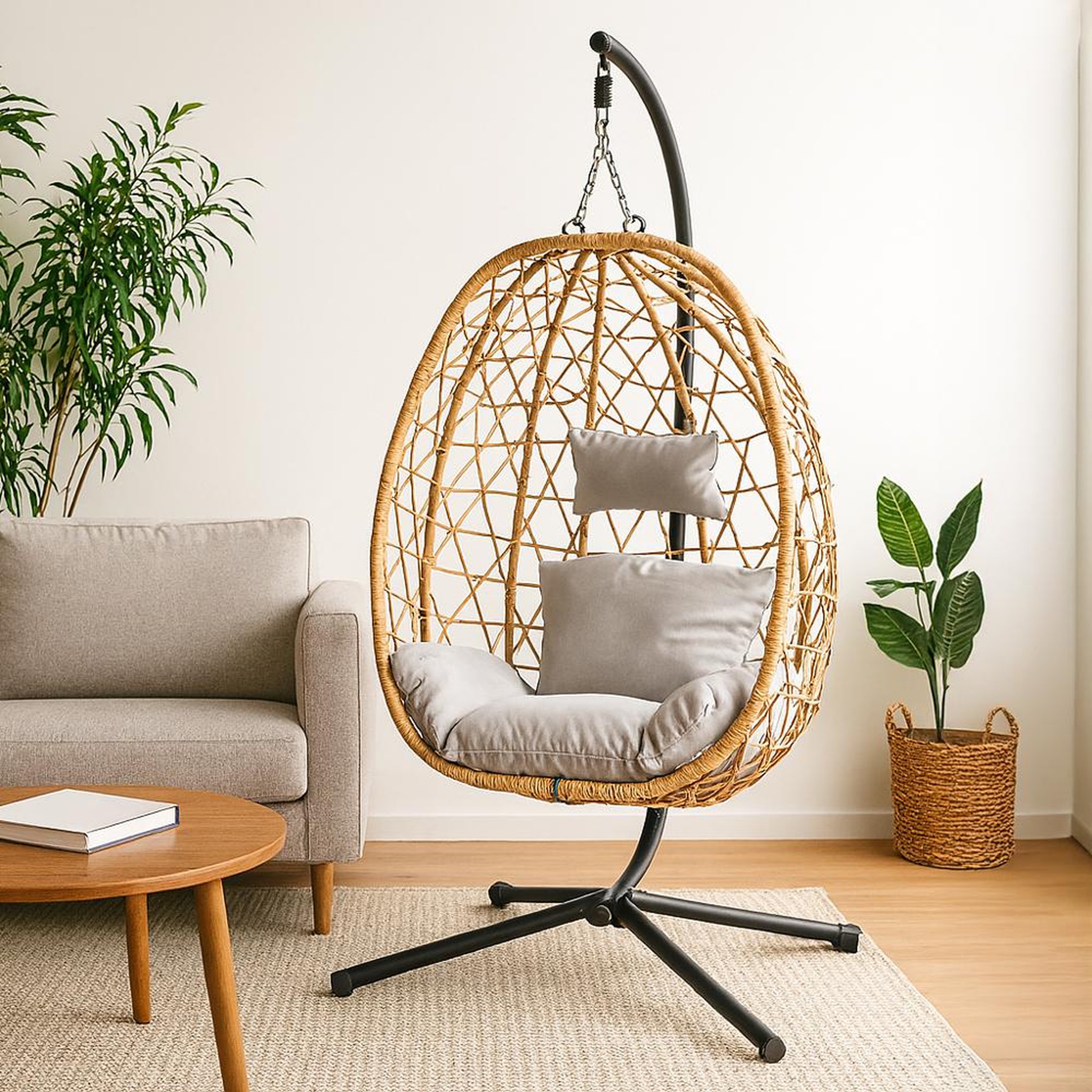 Voir la diapositive 5 : CONCEPT USINE Fauteuil suspendu effet rotin cuzco