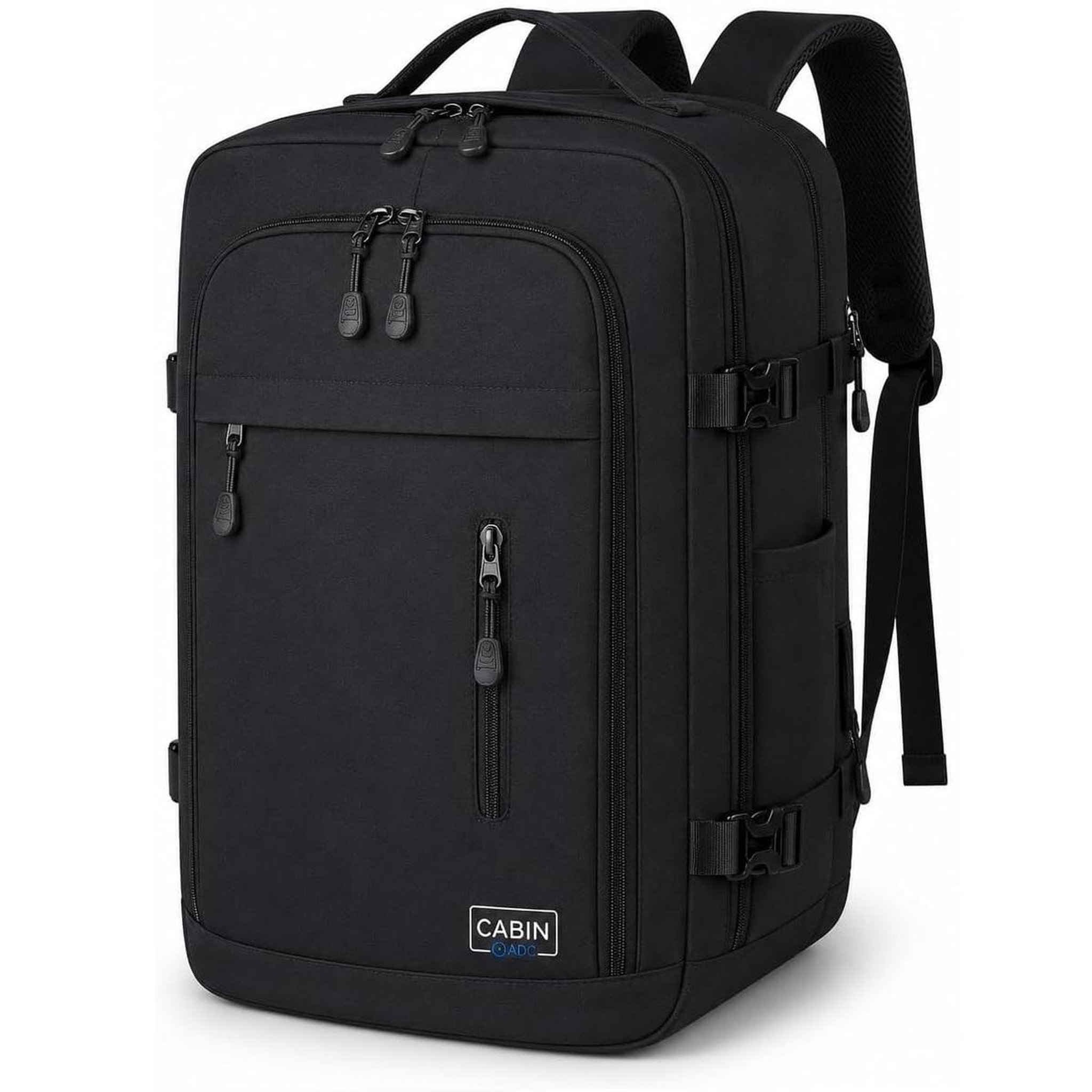 TROLLEY ADC Sac à dos cabine noir 40x30x20 avec kit de compression inclus - bry-black