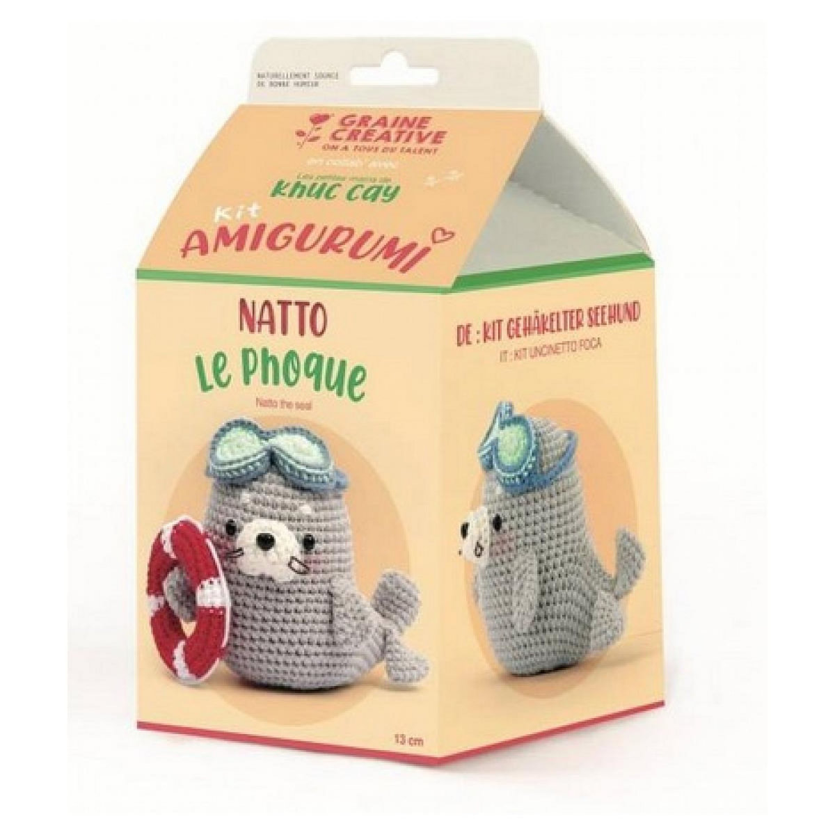 Graine créative Kit Amigurumi Phoque crochet