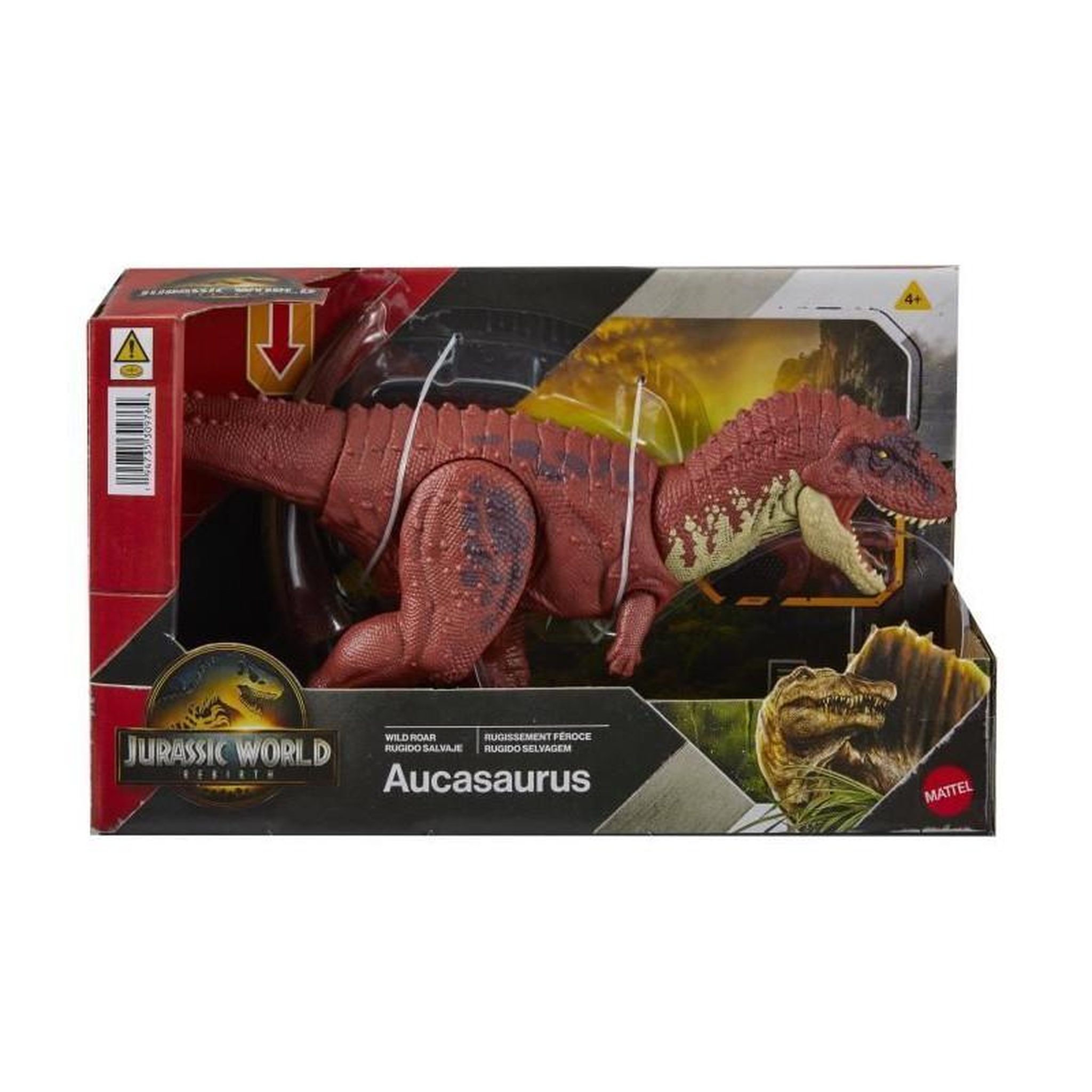 Voir la diapositive 4 : JURASSIC Jurassic World - Figurine articulée Aucasaurus Rugissement féroce - Son - Jurassic World - JGB88