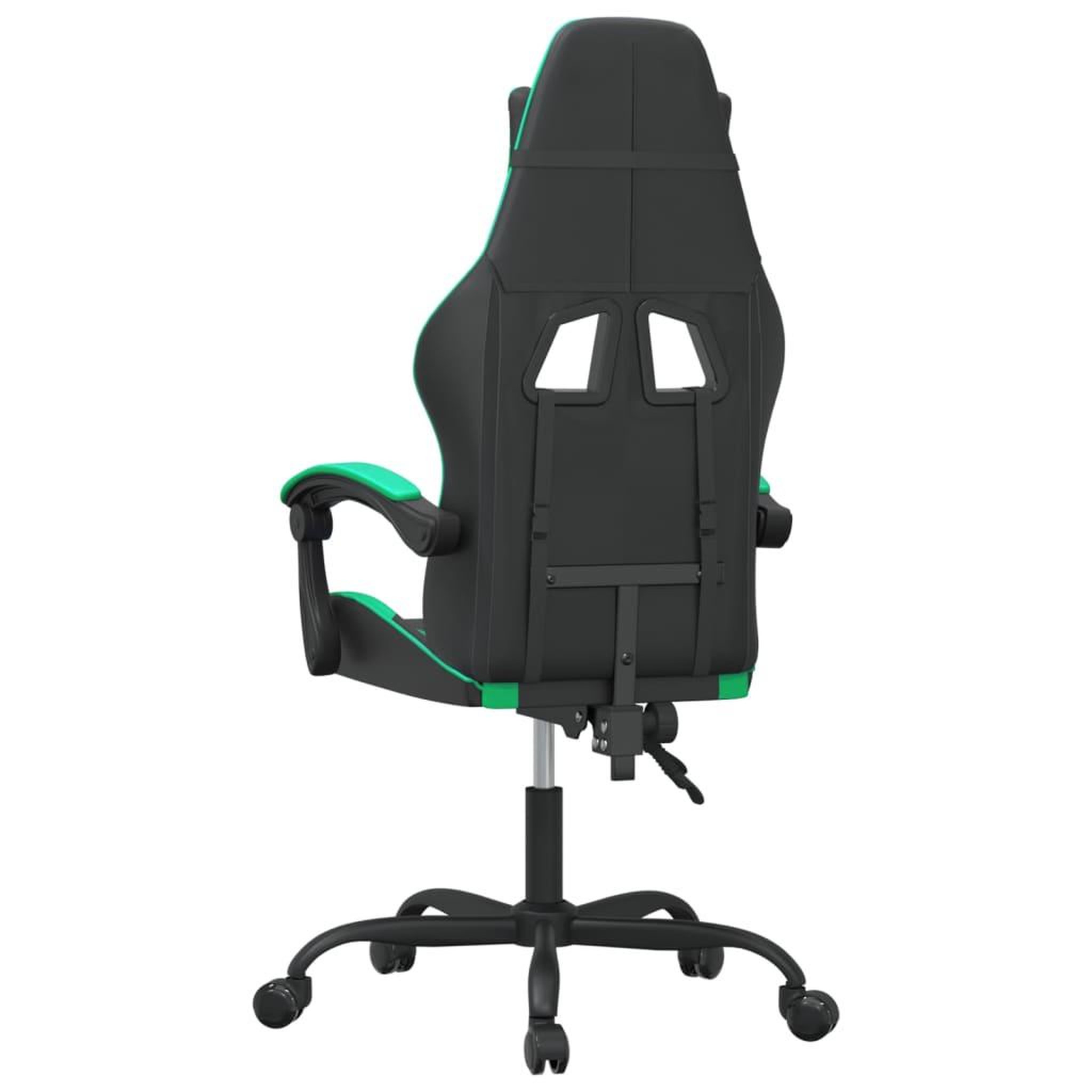 Voir la diapositive 5 : VIDAXL Chaise de jeu pivotante Noir et vert Similicuir
