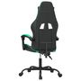 Voir la diapositive 5 : VIDAXL Chaise de jeu pivotante Noir et vert Similicuir