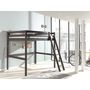 Voir la diapositive 3 : Lit mezzanine en pin massif  140x200 cm CED
