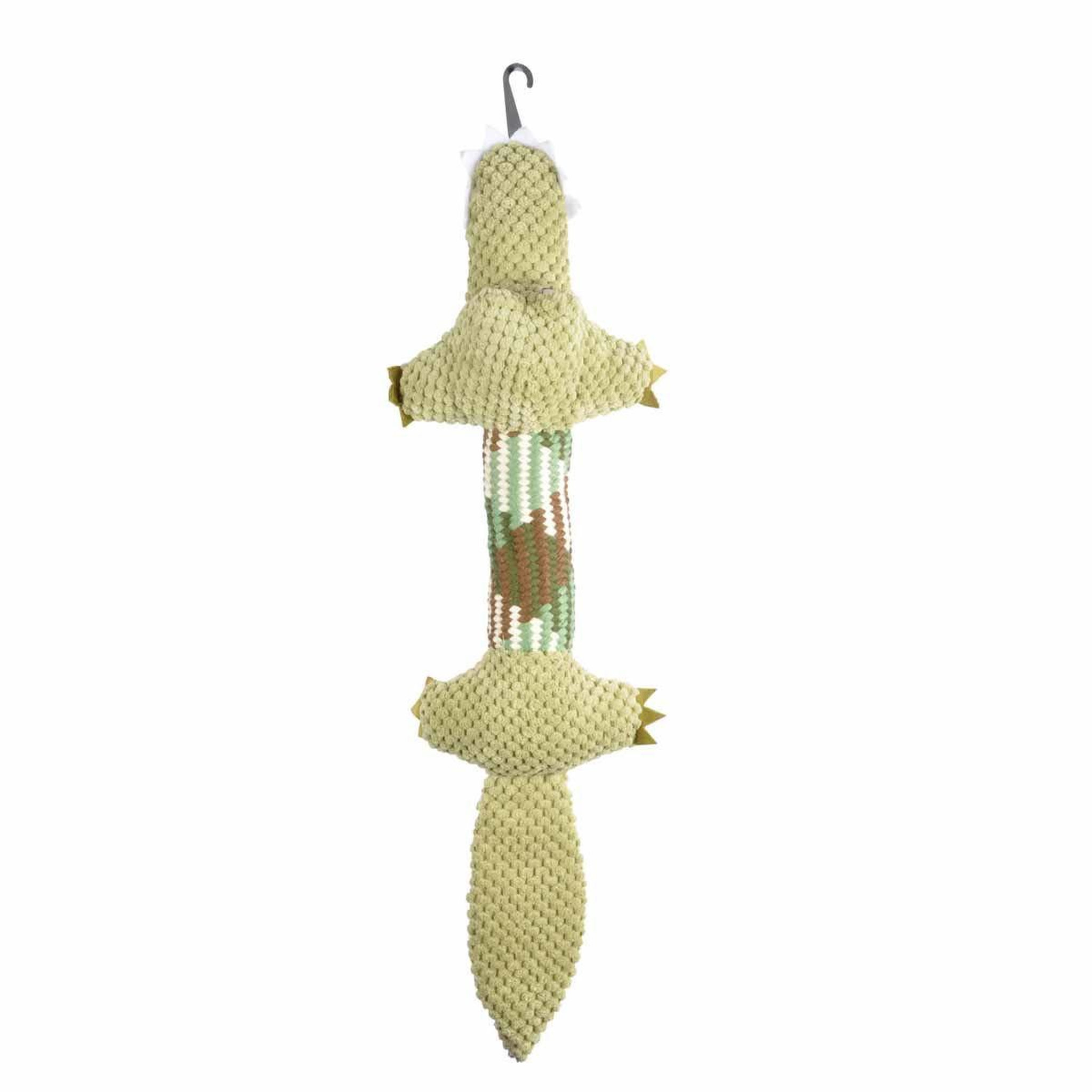 Voir la diapositive 2 : LOVE STORY Peluche pour chien  crocodile  50cm vert