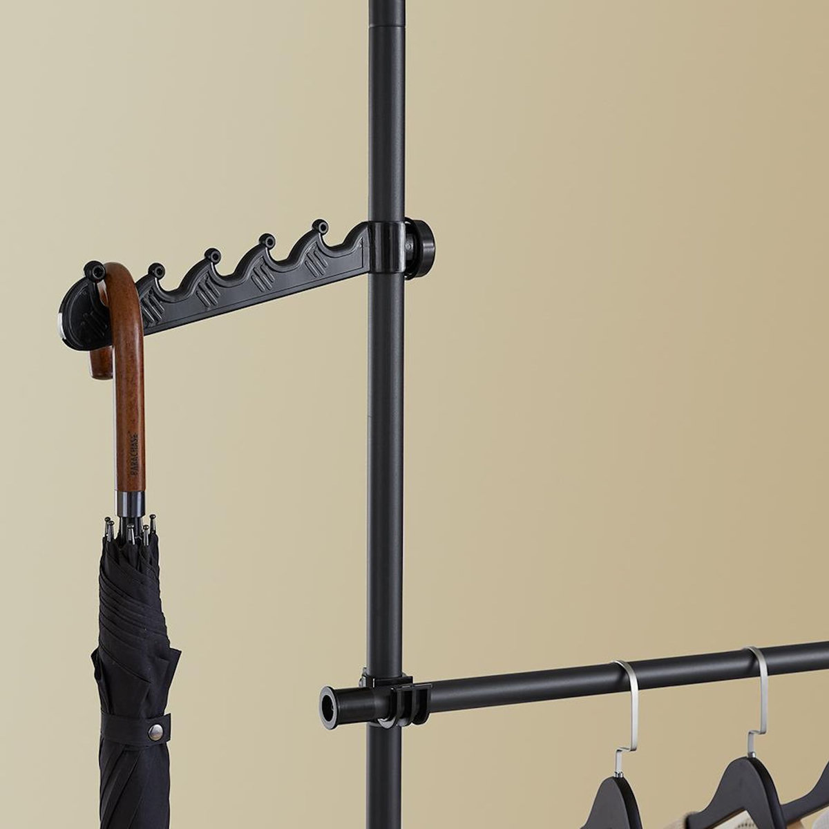 SOBUY SoBuy - Portemanteau Sur Pied à deux étagères - Fonctionnel - KLS04-II