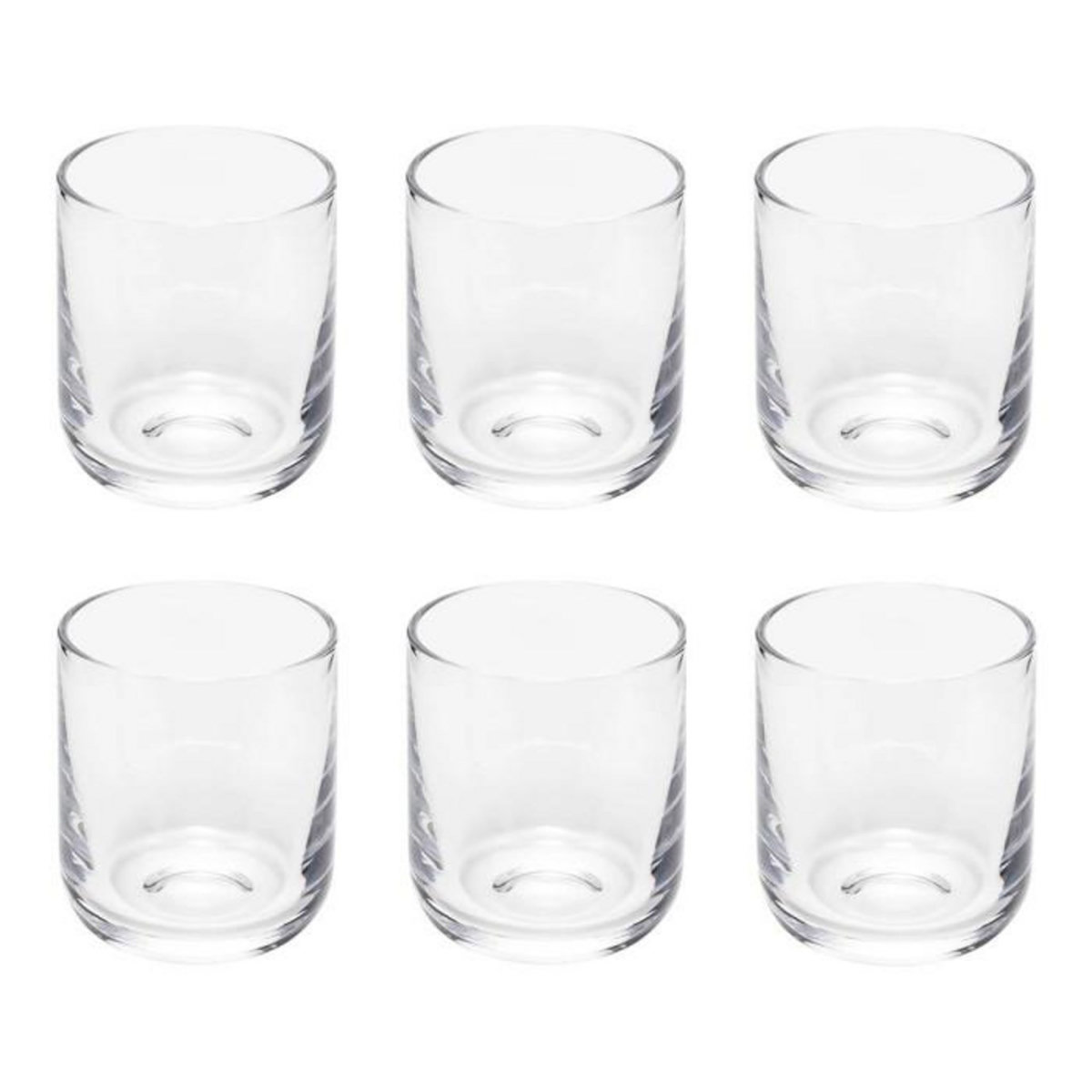 SECRET DE GOURMET Lot de 6 Verrines en Verre  Ahra  10cl Transparent