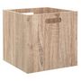 Voir la diapositive 1 : Boite panier de rangement en bois pour étagère 31 x 31 cm  Mix n' modul