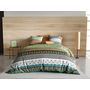 Voir la diapositive 3 : ATELIER DU COTON Parure housse de couette 100% coton 57fils -echo
