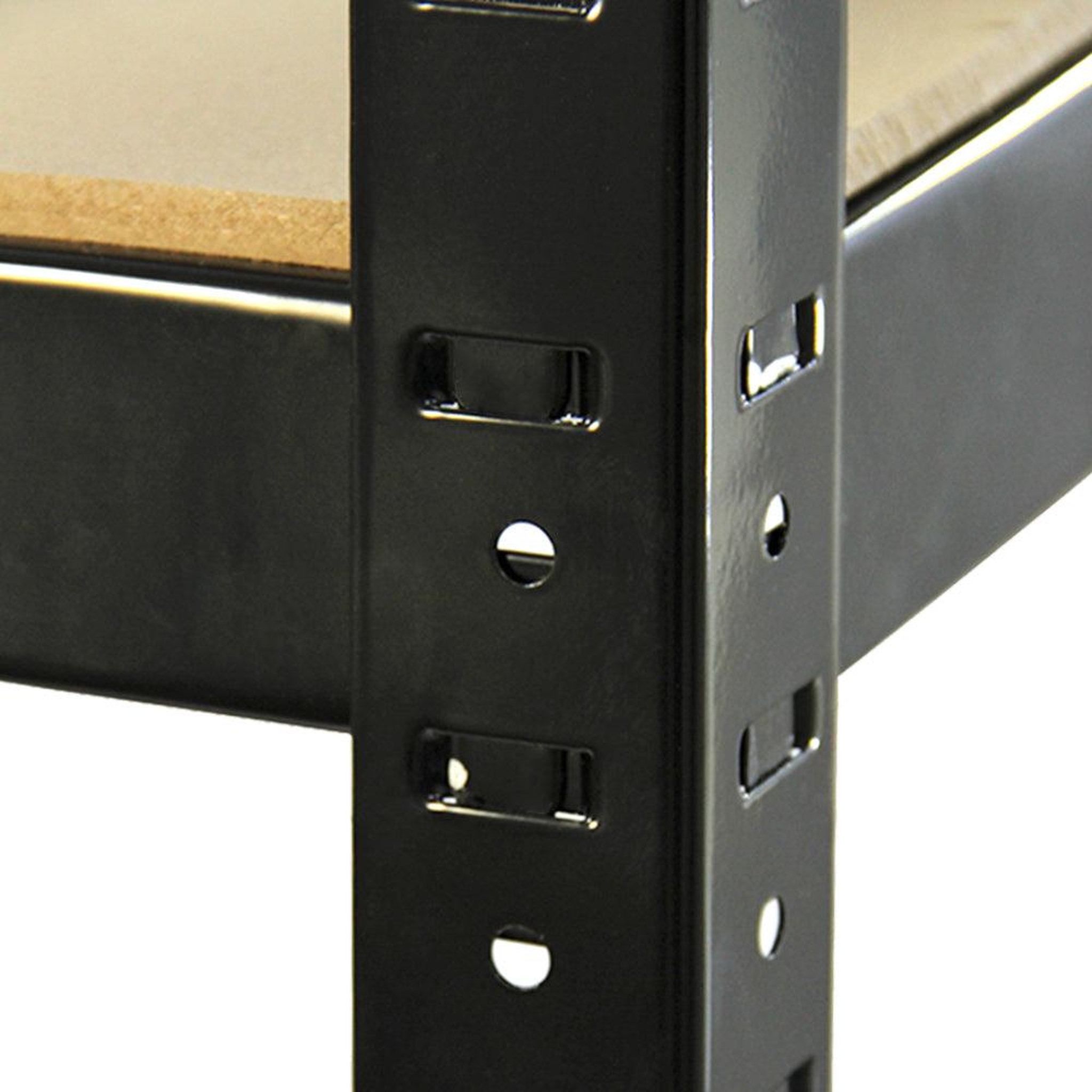 Voir la diapositive 5 : MONSTER RACKING 10 rayonnages t-rax en acier noir 90cm x 45cm x 180 cm