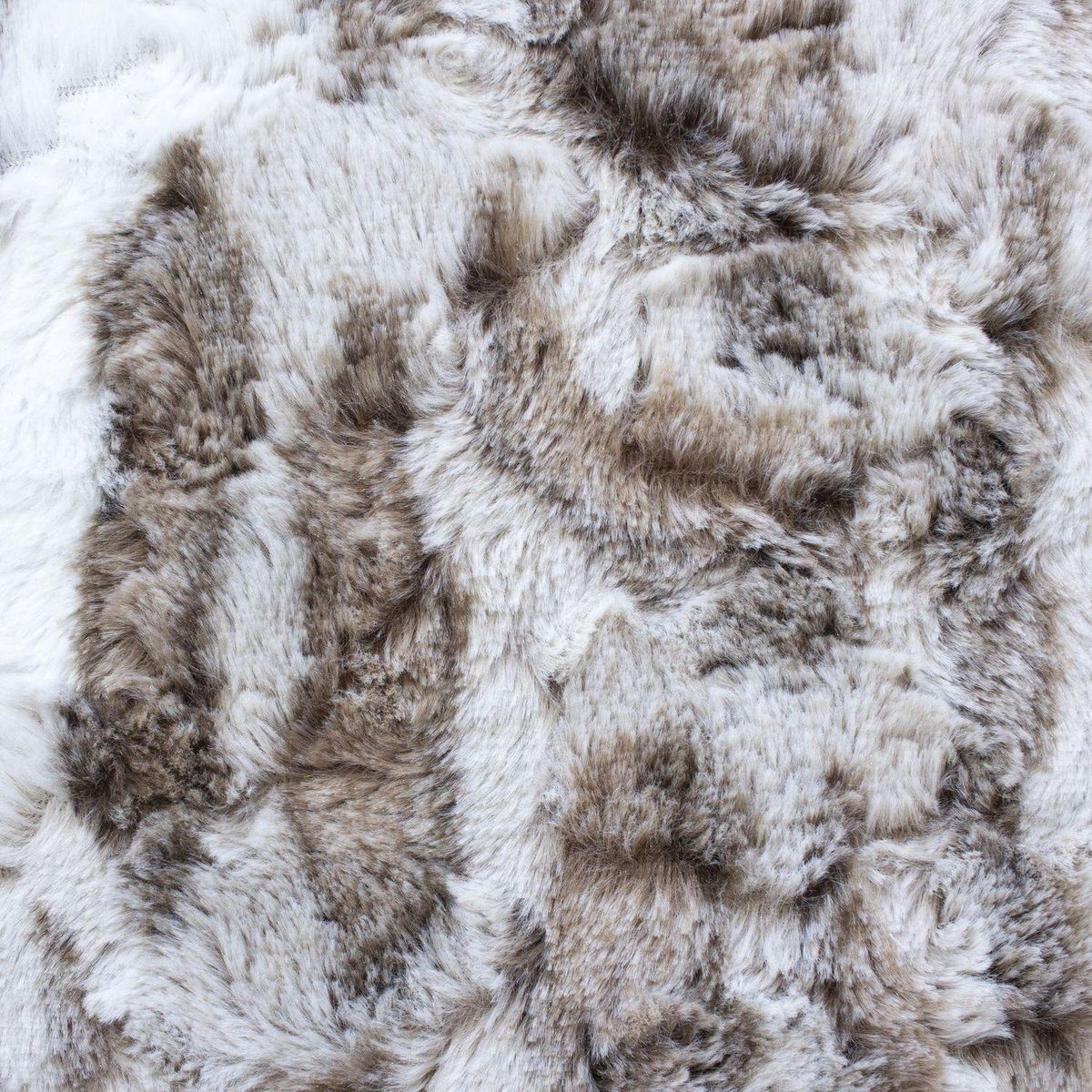 TOILINUX Plaid à poils doux LENVIK - 125 x 150 cm - Taupe