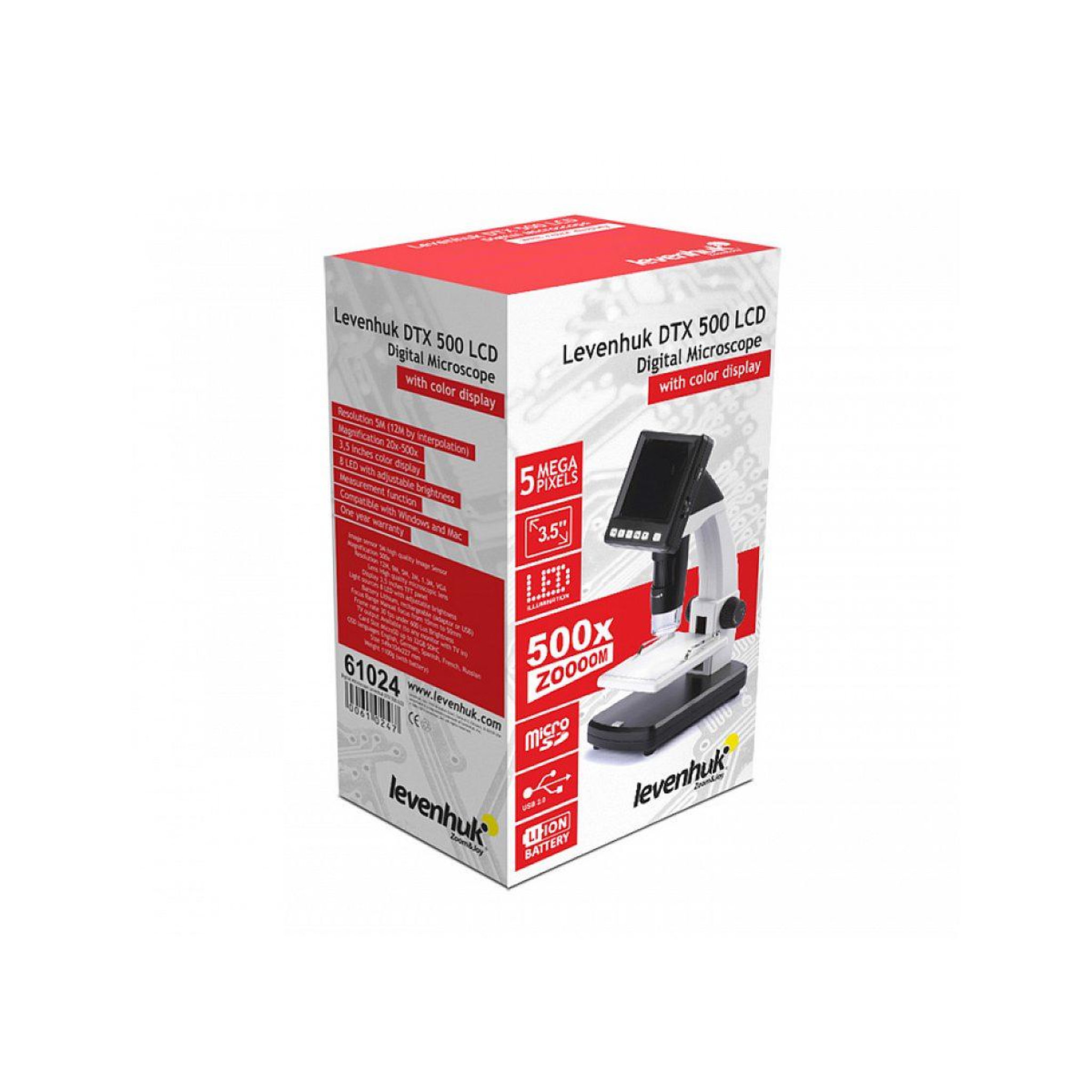 Voir la diapositive 2 : LEVENHUK Microscope numérique lcd  dtx 500