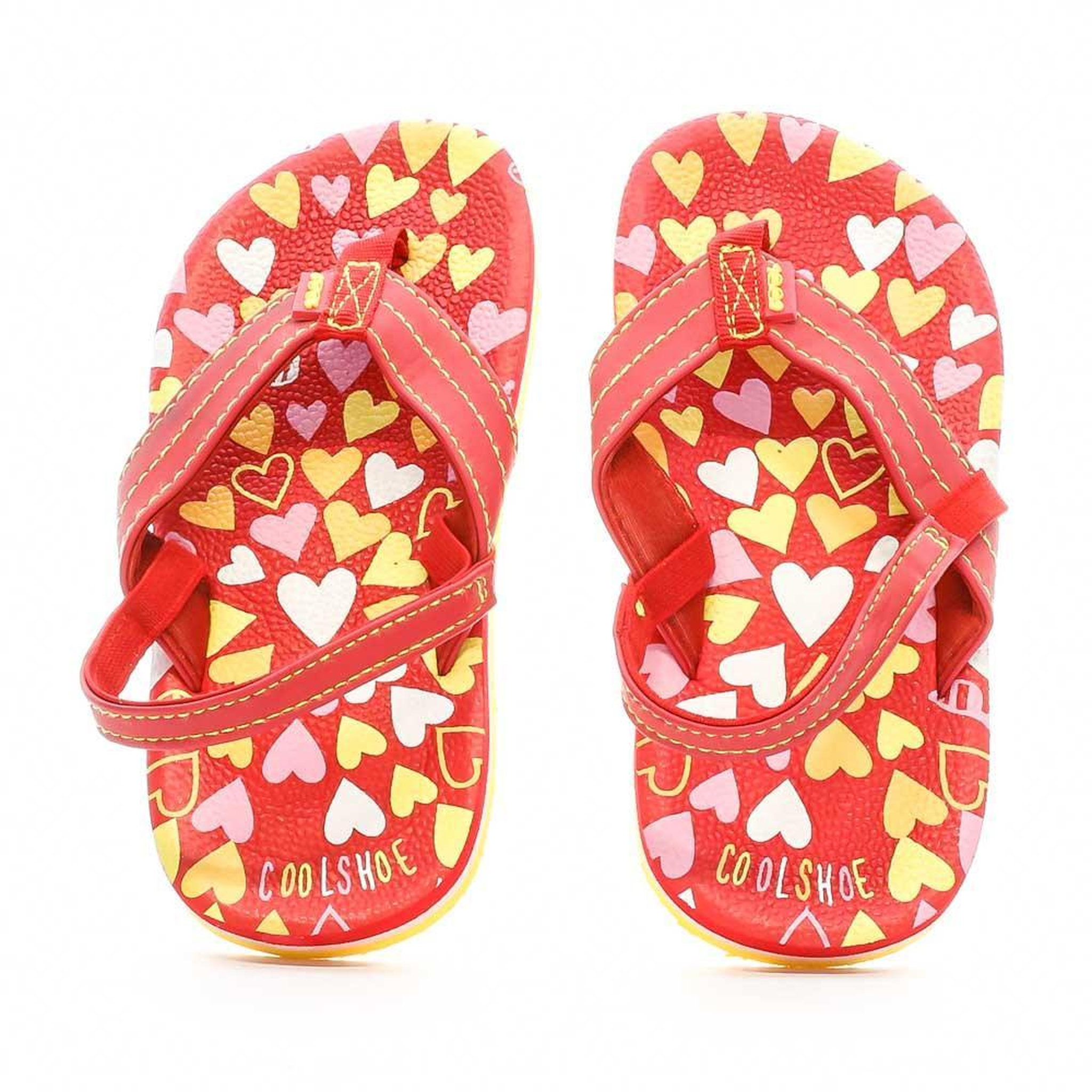 Voir la diapositive 5 : COOL SHOE Tongs Rouge/Jaune Fille Cool Shoe