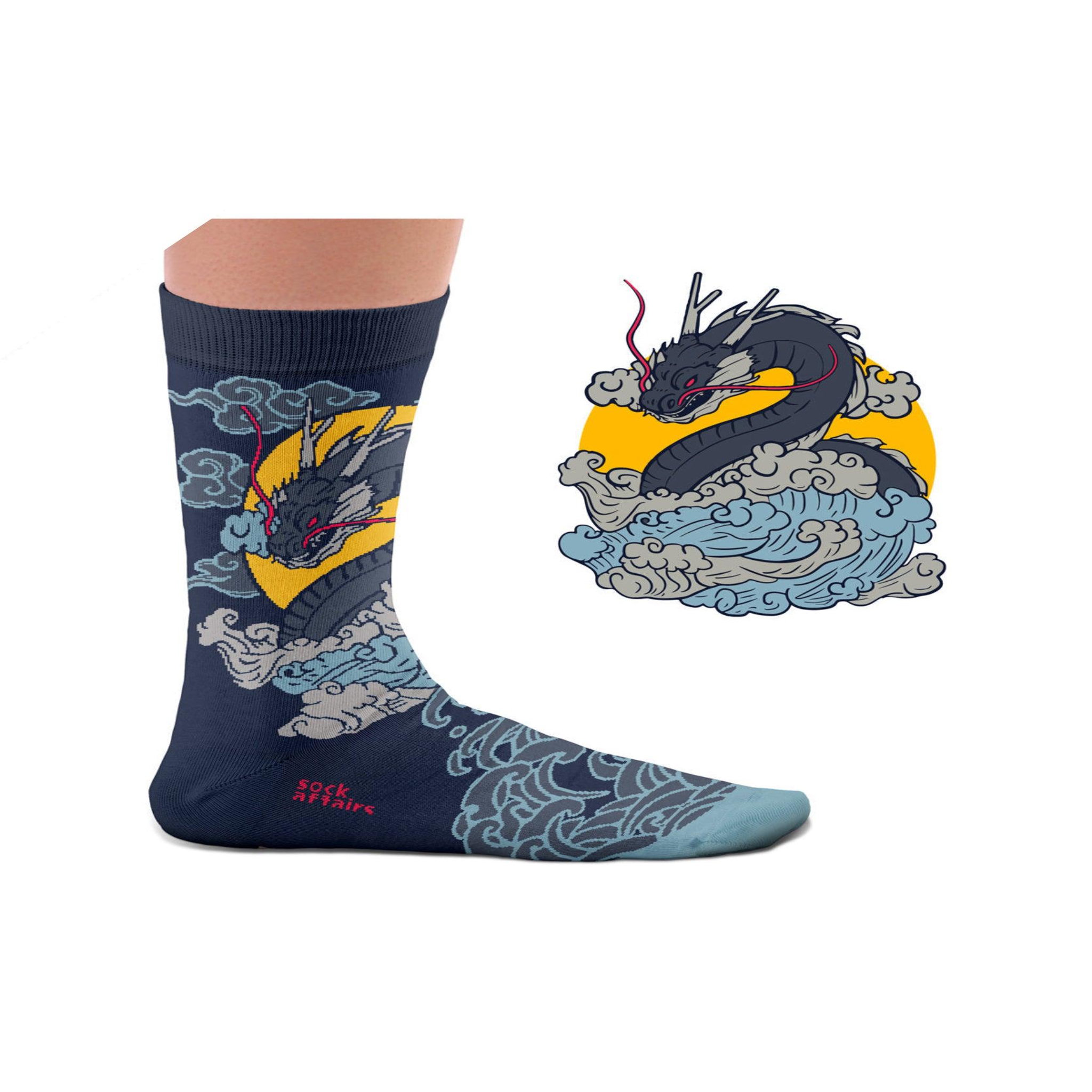 Voir la diapositive 3 : SOCK AFFAIRS Chaussettes sock affairs dragon