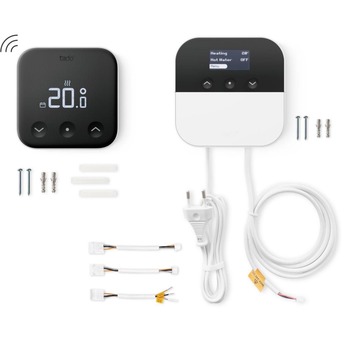 Tado Thermostat connecté Kit X sans fil et optimiseur de PAC