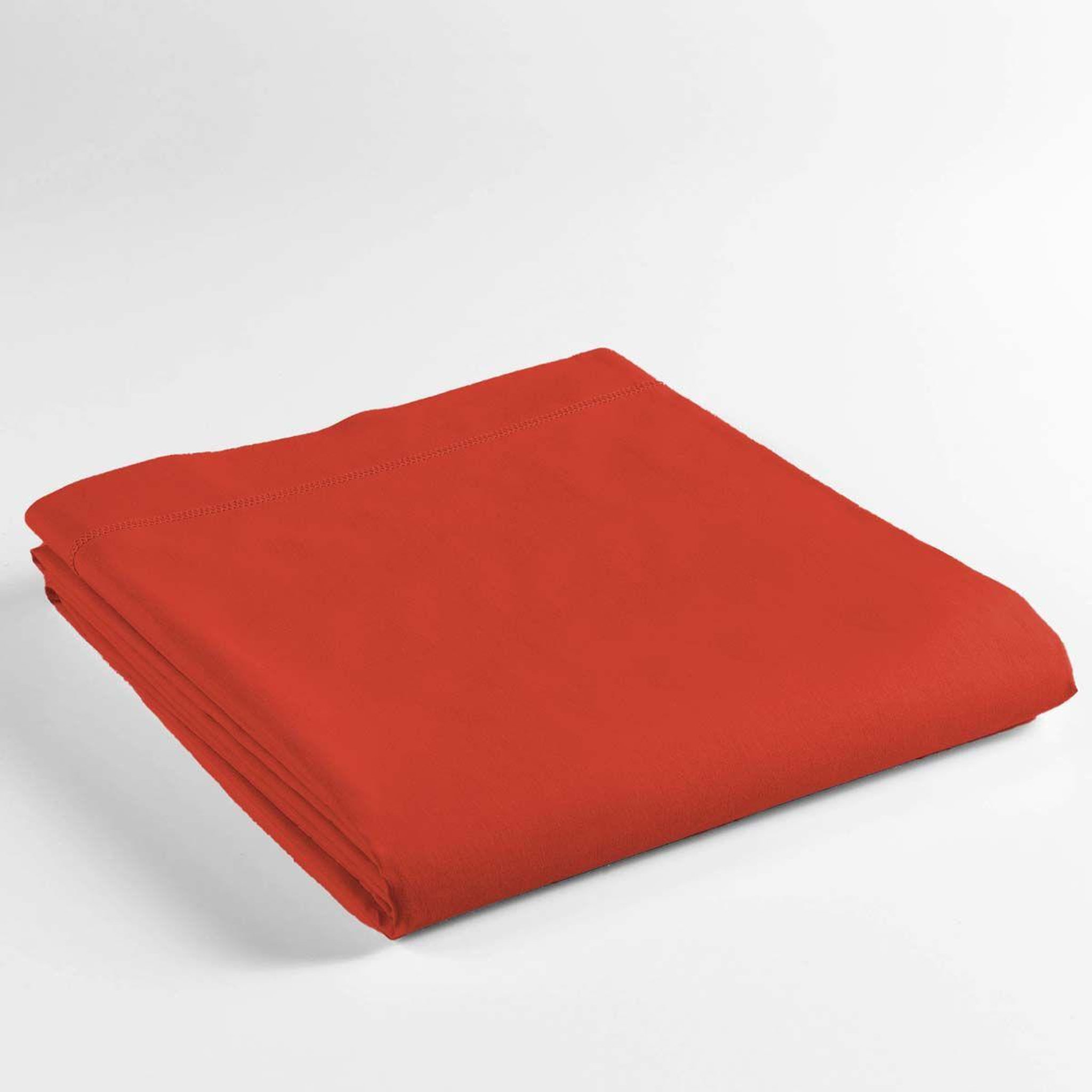 Voir la diapositive 2 : Douceur d'Intérieur Drap plat  lina  180x290cm paprika