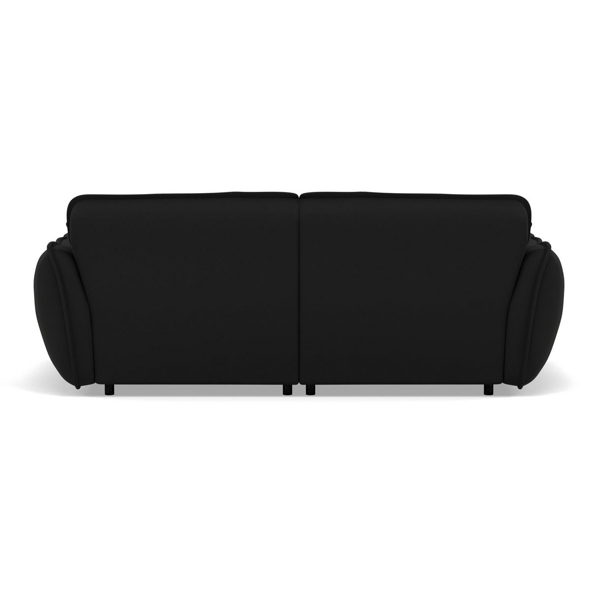 LISA DESIGN Thais - canapé droit 4 places avec double méridienne assise profonde en tissu texturé