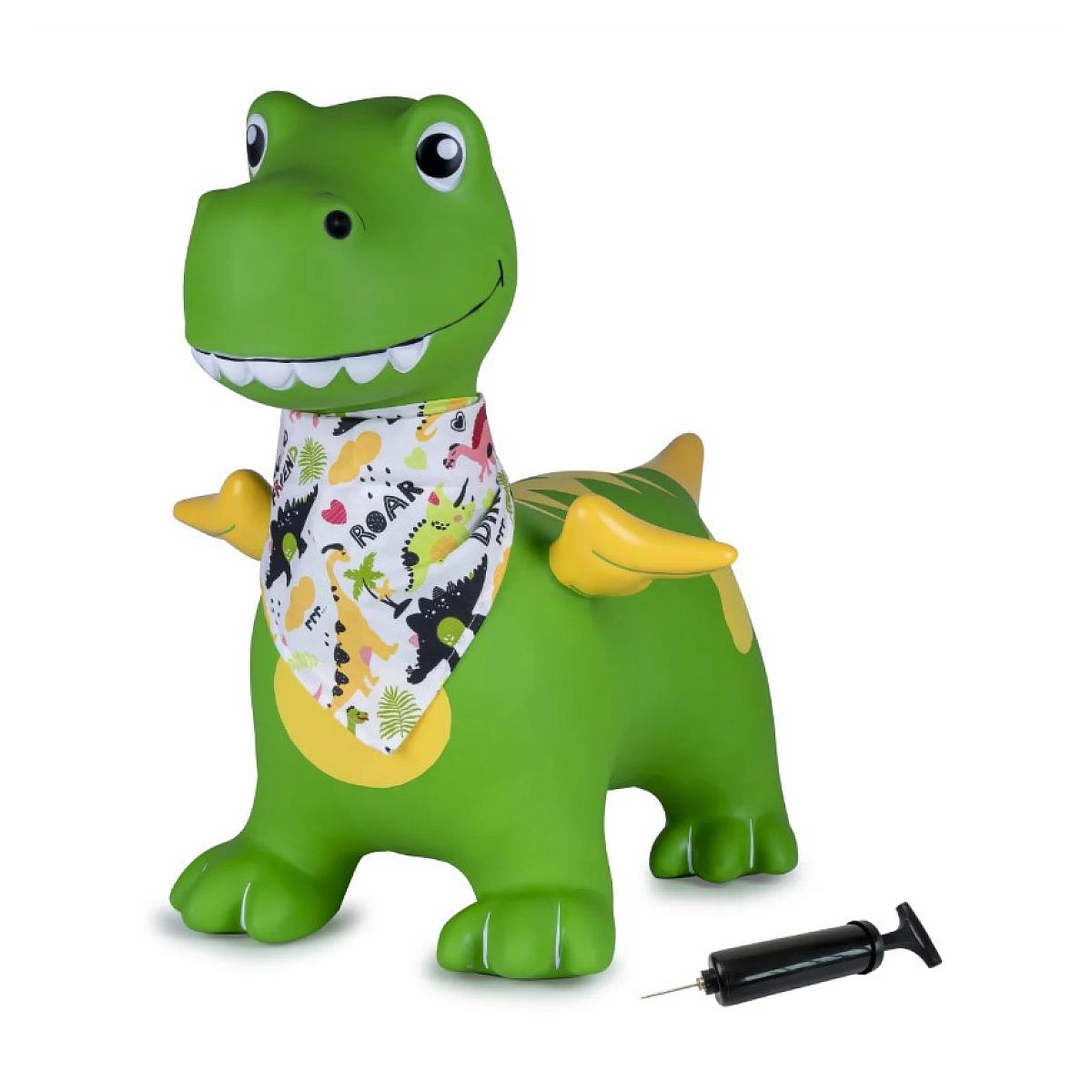 Jamara Animal sauteur Dino ailé vert HoppyDoo avec pompe