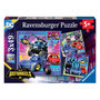 Voir la diapositive 1 : RAVENSBURGER Puzzle batwheels 3x49p premium