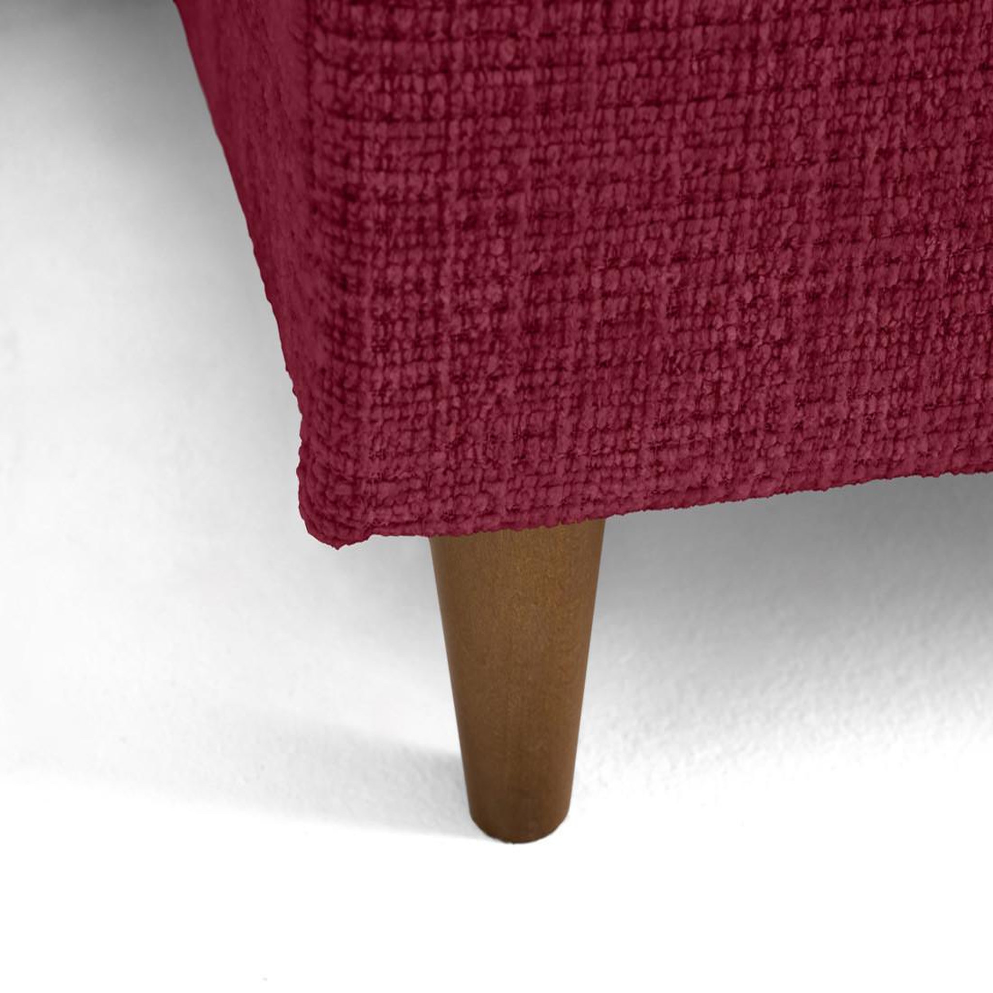 Voir la diapositive 4 : LISA DESIGN Anna - canapé d'angle droit 5 places convertible en velours texturé