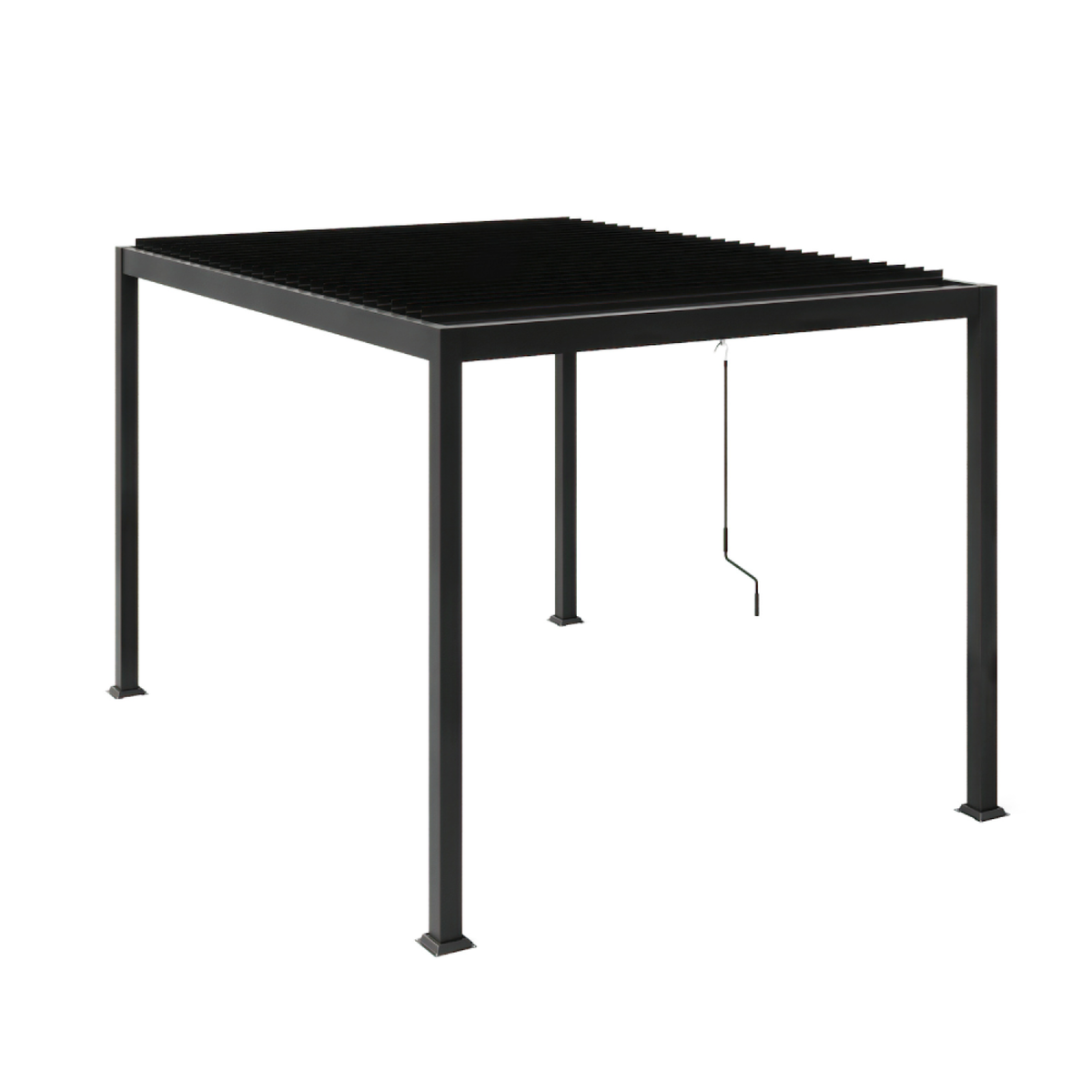 CONCEPT USINE Pergola bioclimatique adossée 3x4 m BANES