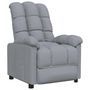 Voir la diapositive 2 : VIDAXL Fauteuil inclinable Gris clair Tissu