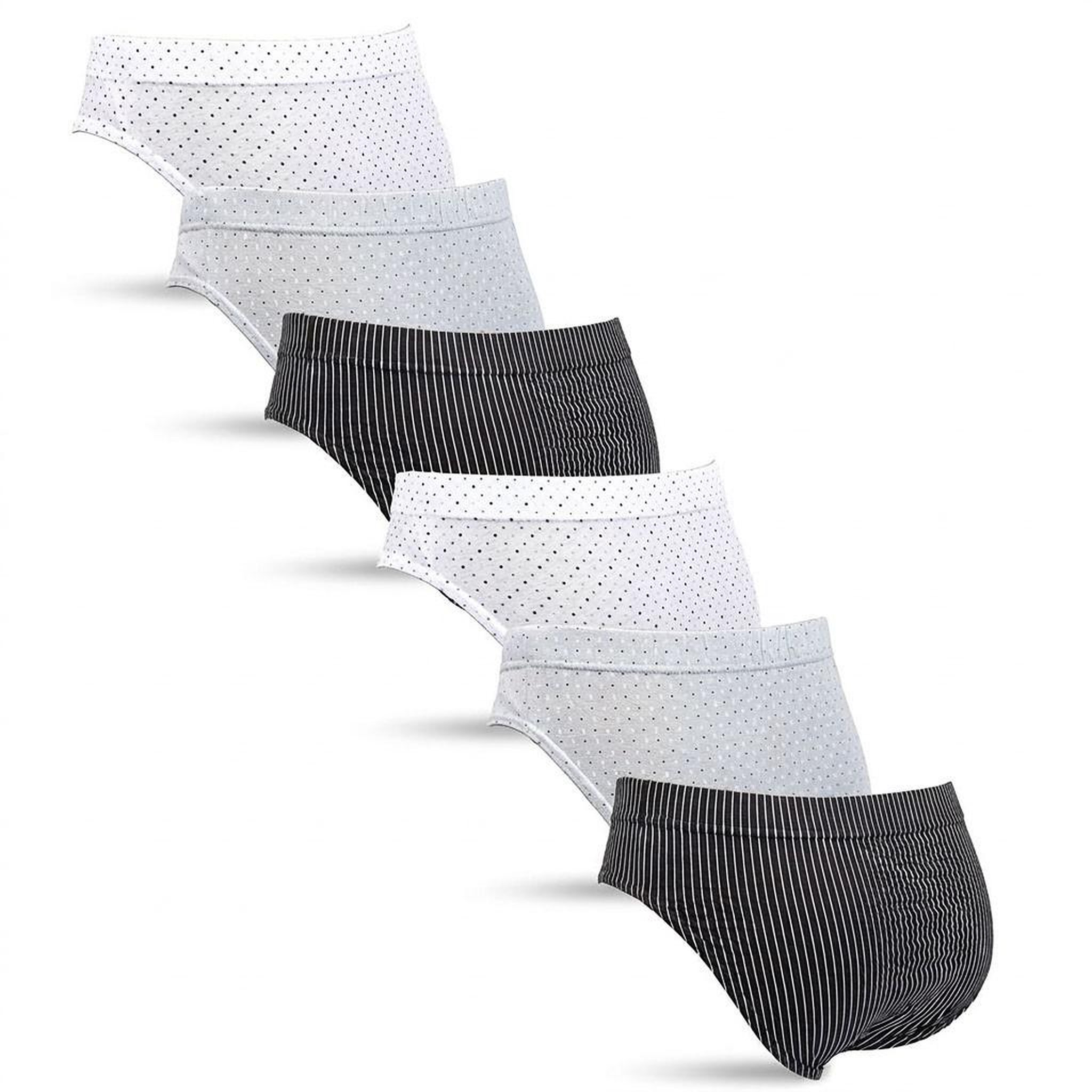 Voir la diapositive 3 : OZABI OZABI Pack Slips Homme 100% Coton – Lot de 6