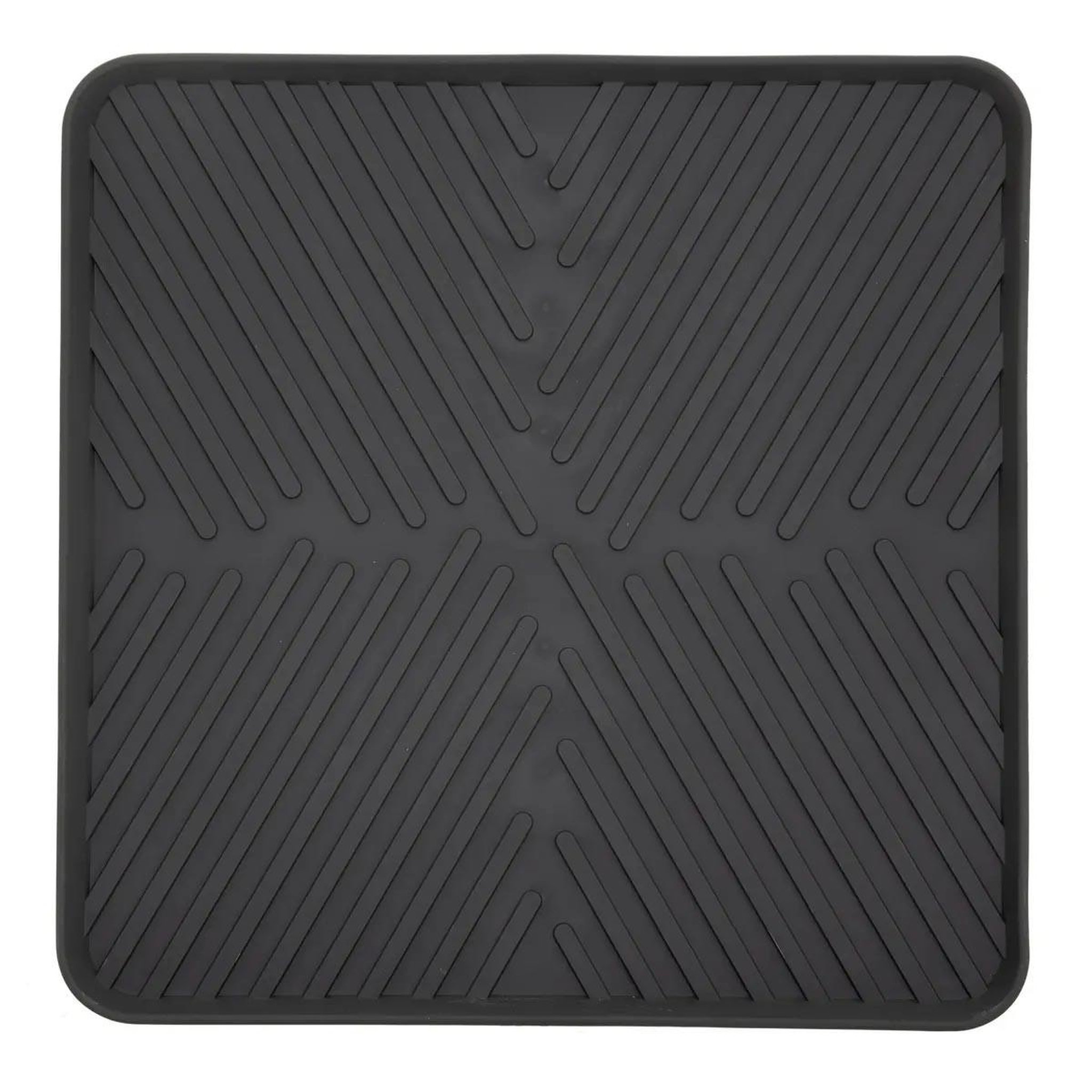 Voir la diapositive 2 : FIVE Tapis egouttoir fond d'évier  néo  30x30cm gris